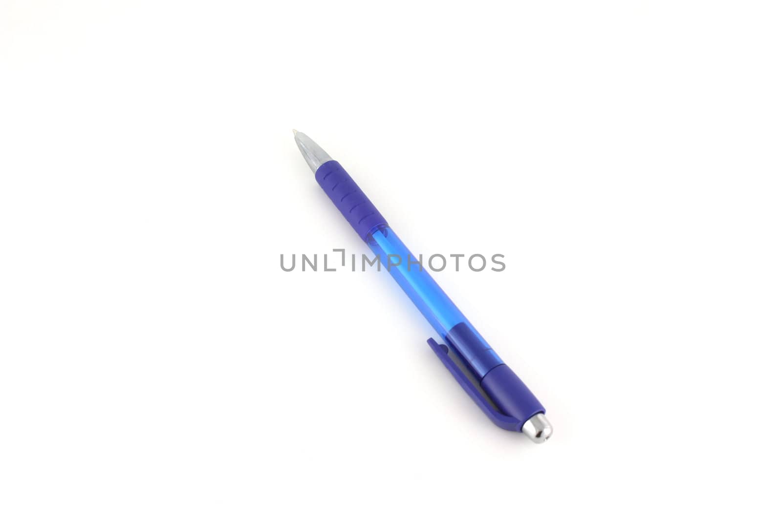 Blue ball-point pen by sergpet