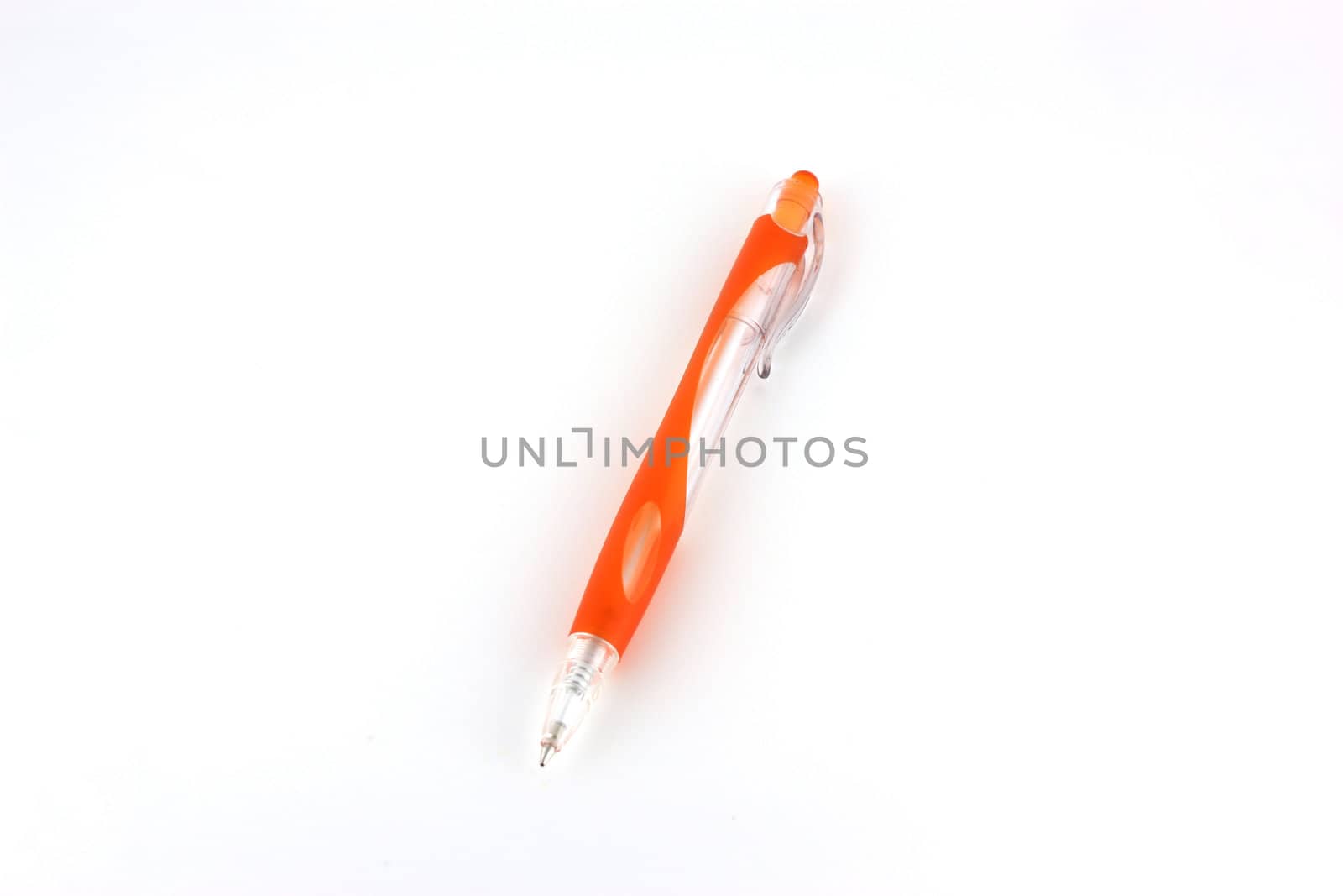 Orange ball-point pen by sergpet