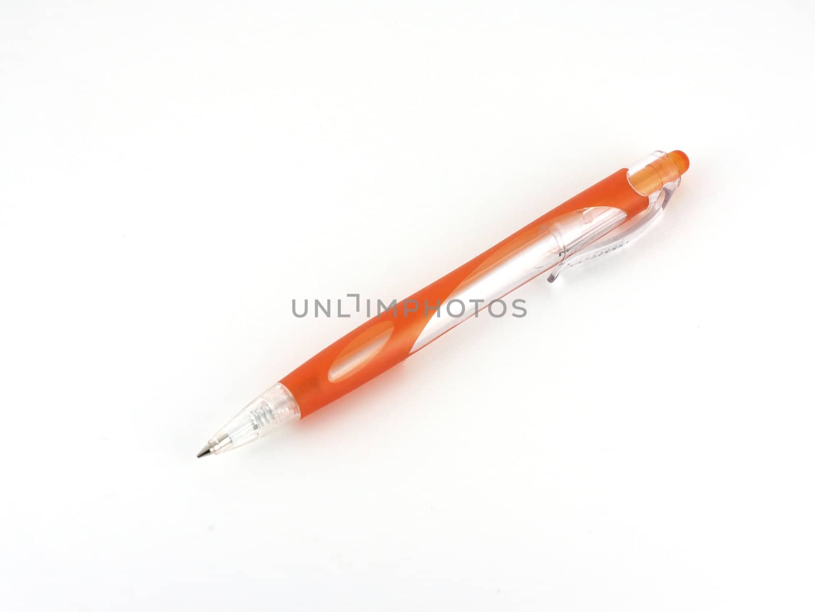 Orange ball-point pen by sergpet