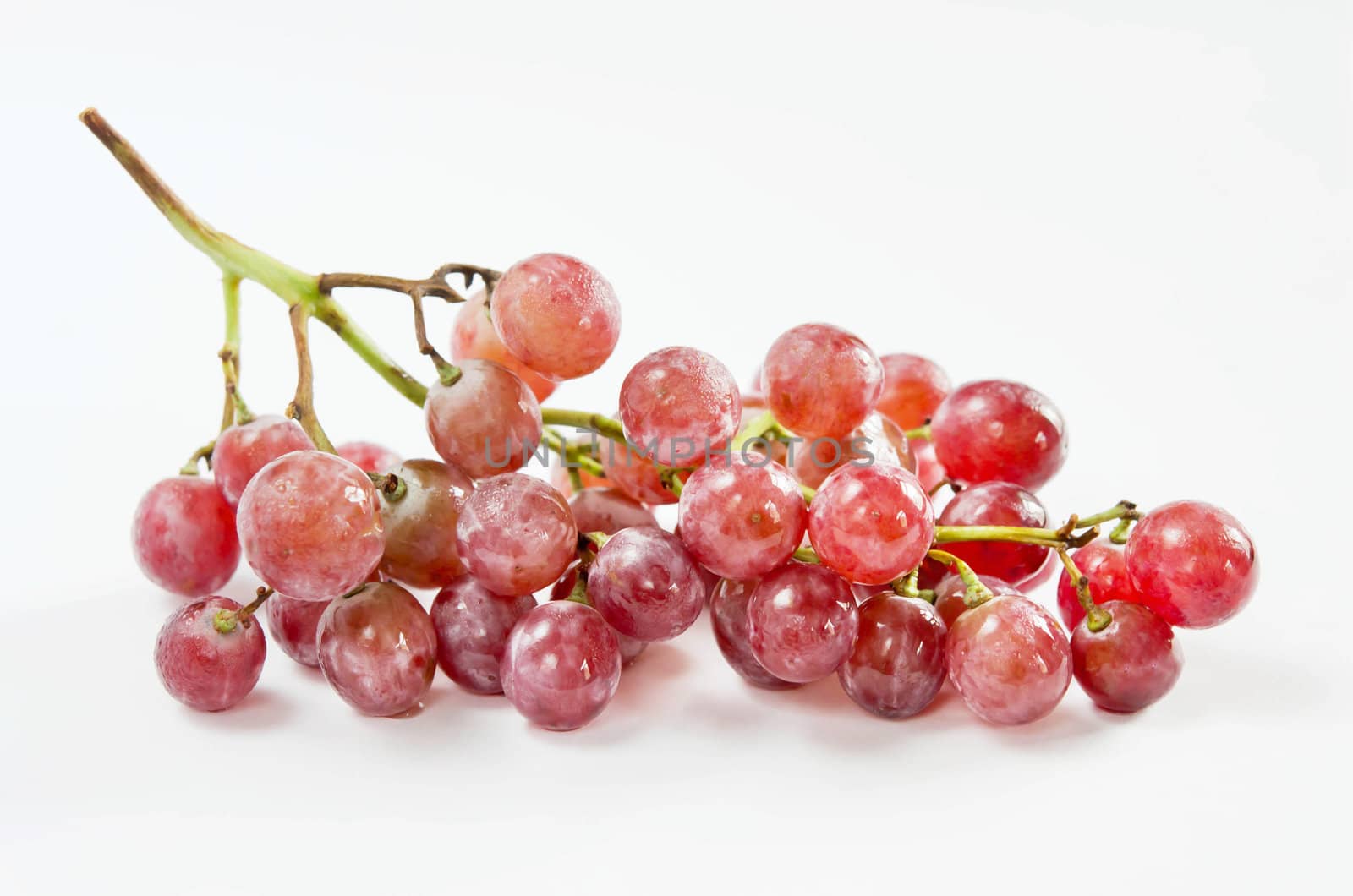 bunch of fresh red grapes 