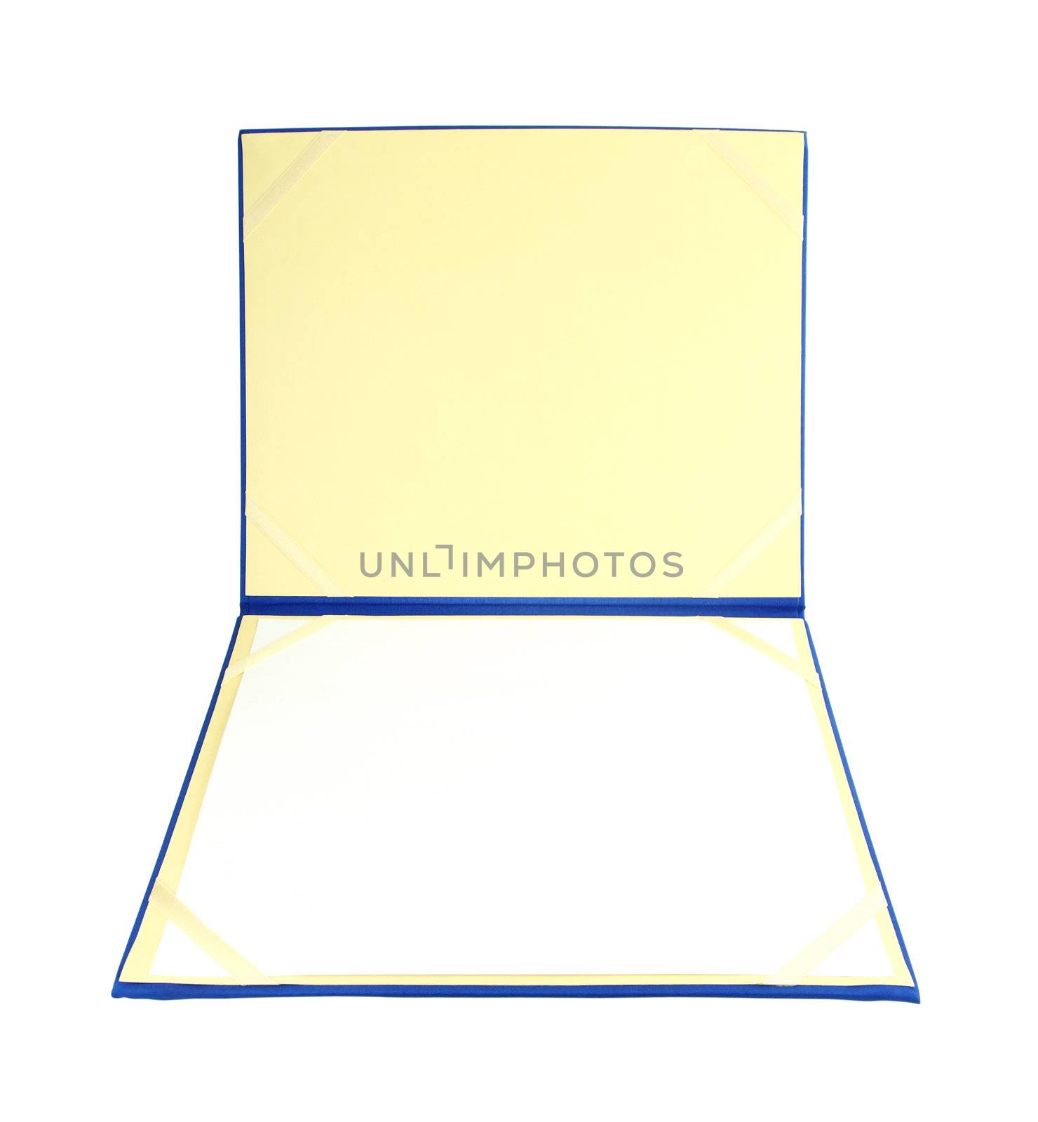 graduation diploma on white background