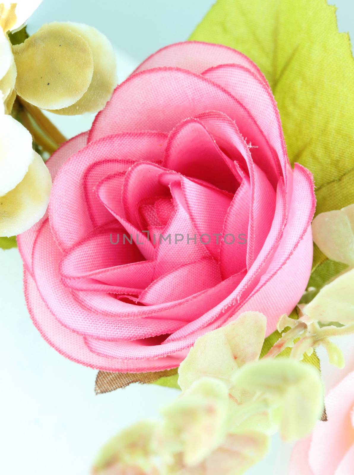 fabric pink rose flower by geargodz