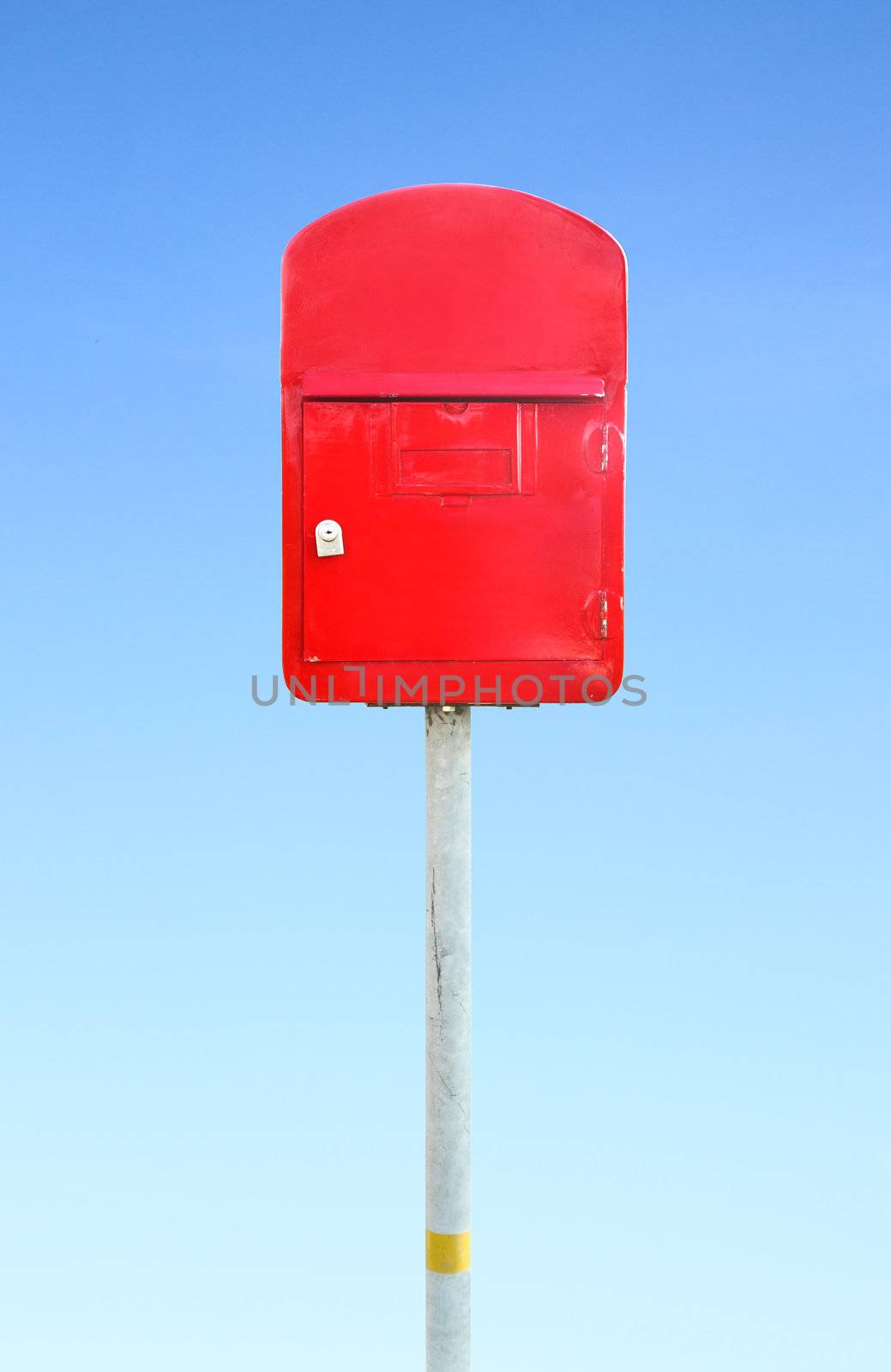 mailbox with a blue sky