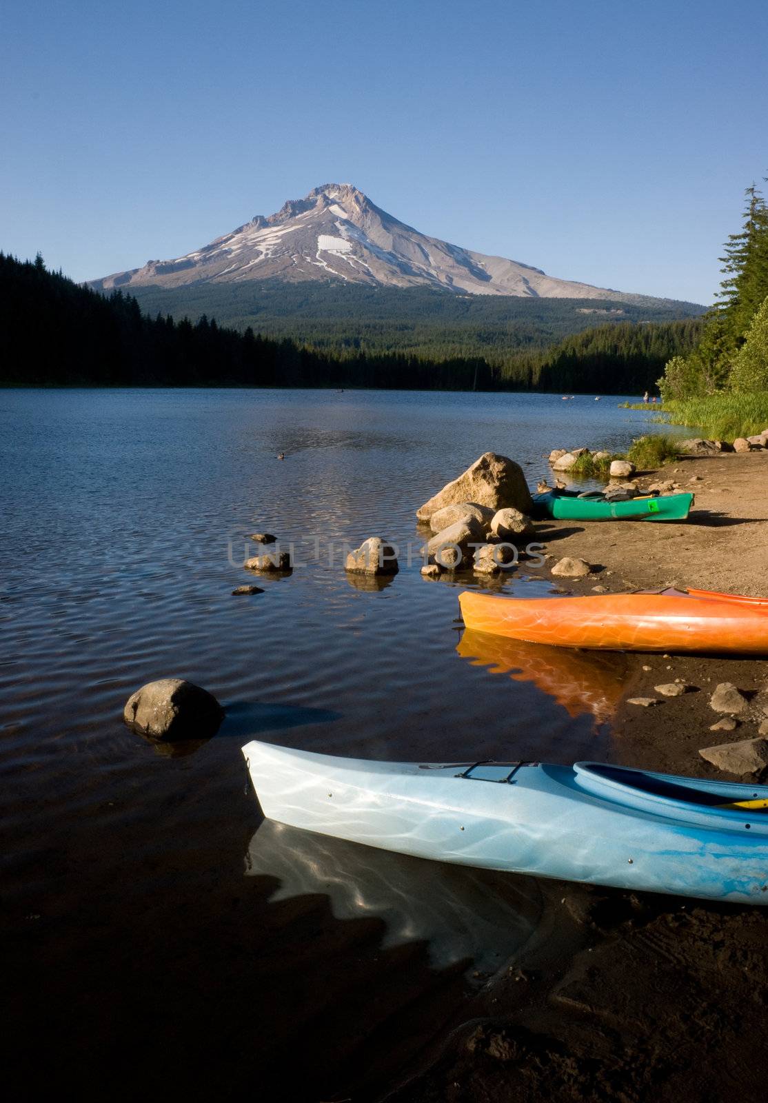 Boats on a Mountain Lake by ChrisBoswell