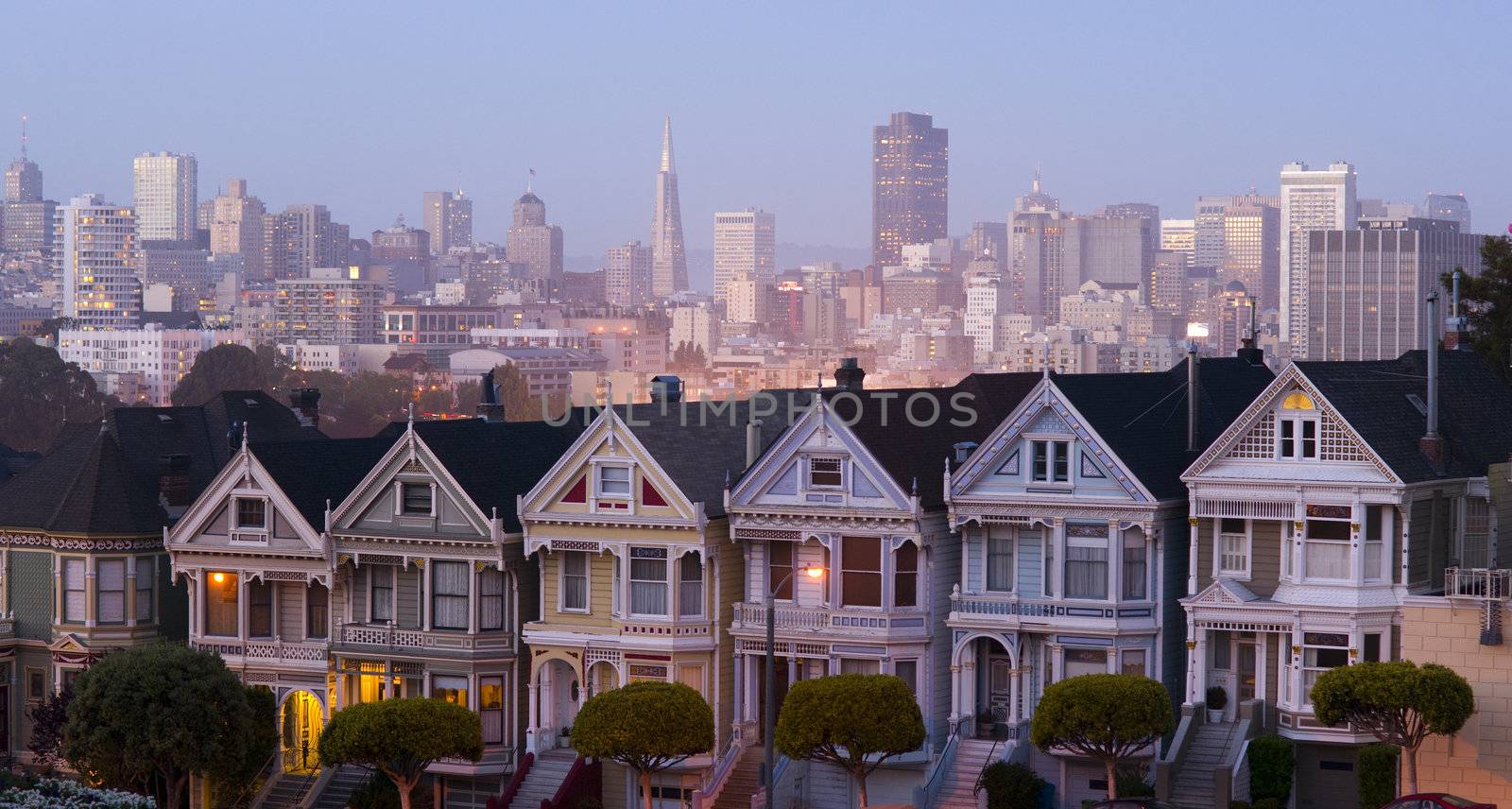 San Francisco and the Neighborhood panoramic style