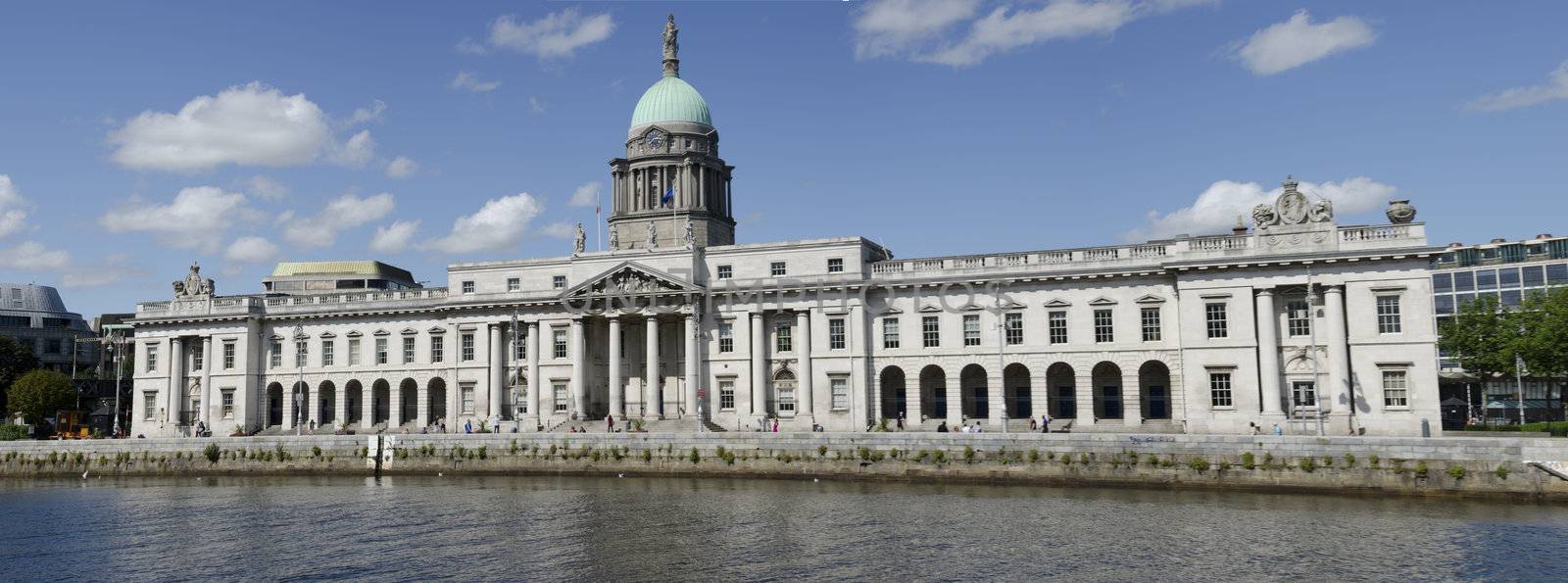 The Custom House (Irish: Teach an Chustaim) at river Liffey is a neoclassical 18th century building in Dublin, Ireland which houses the Department of the Environment, Heritage and Local Government.