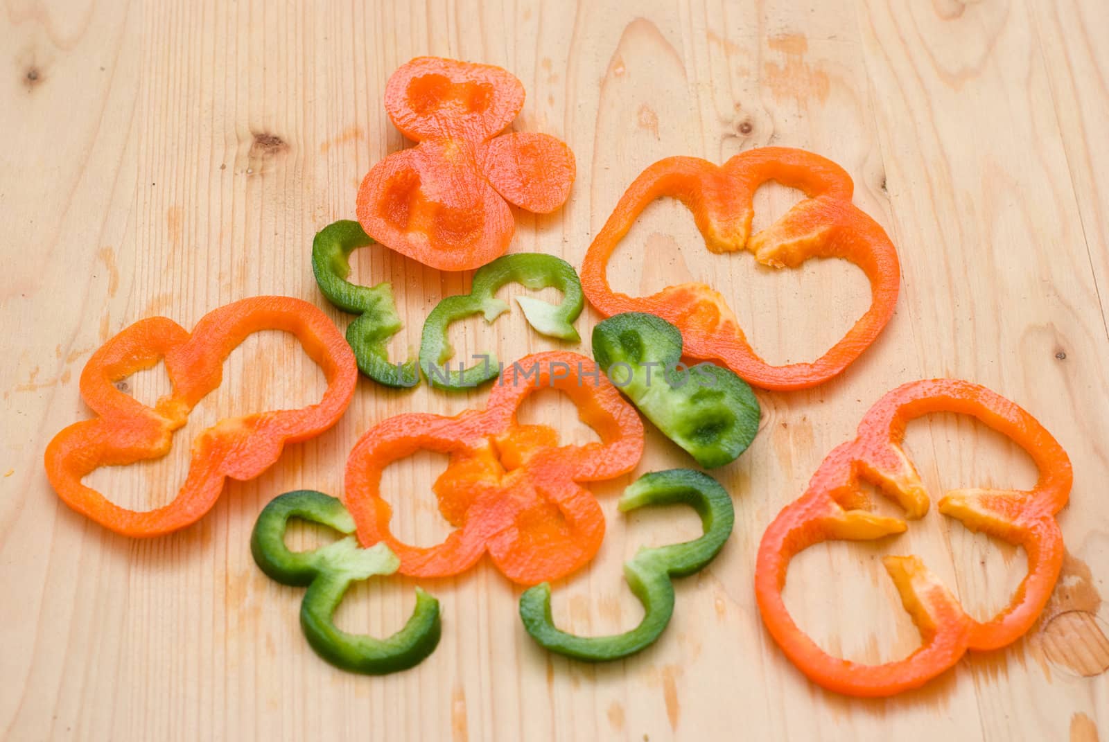 sliced pepper