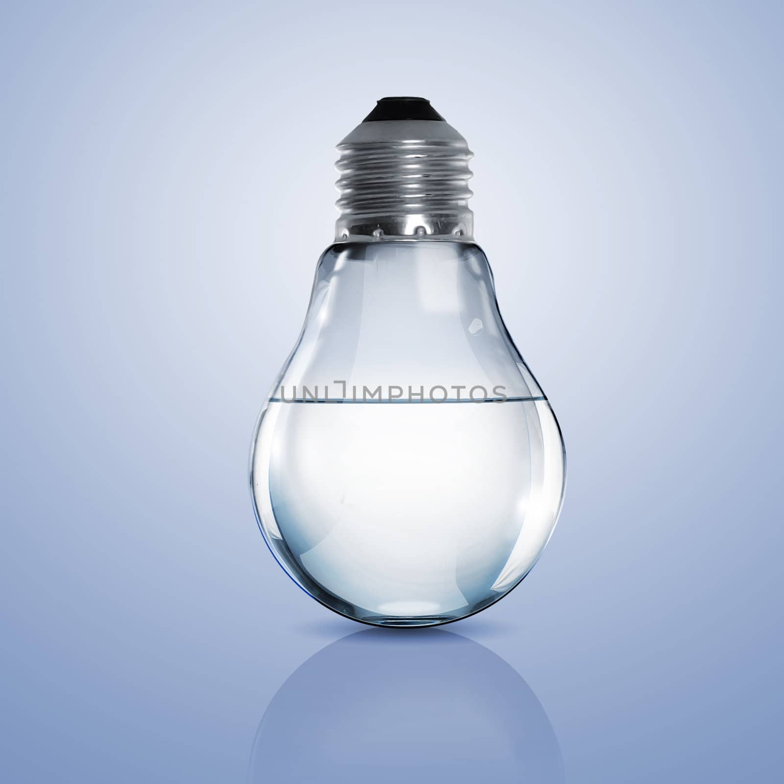 Electric light bulb with clean water by sergey_nivens