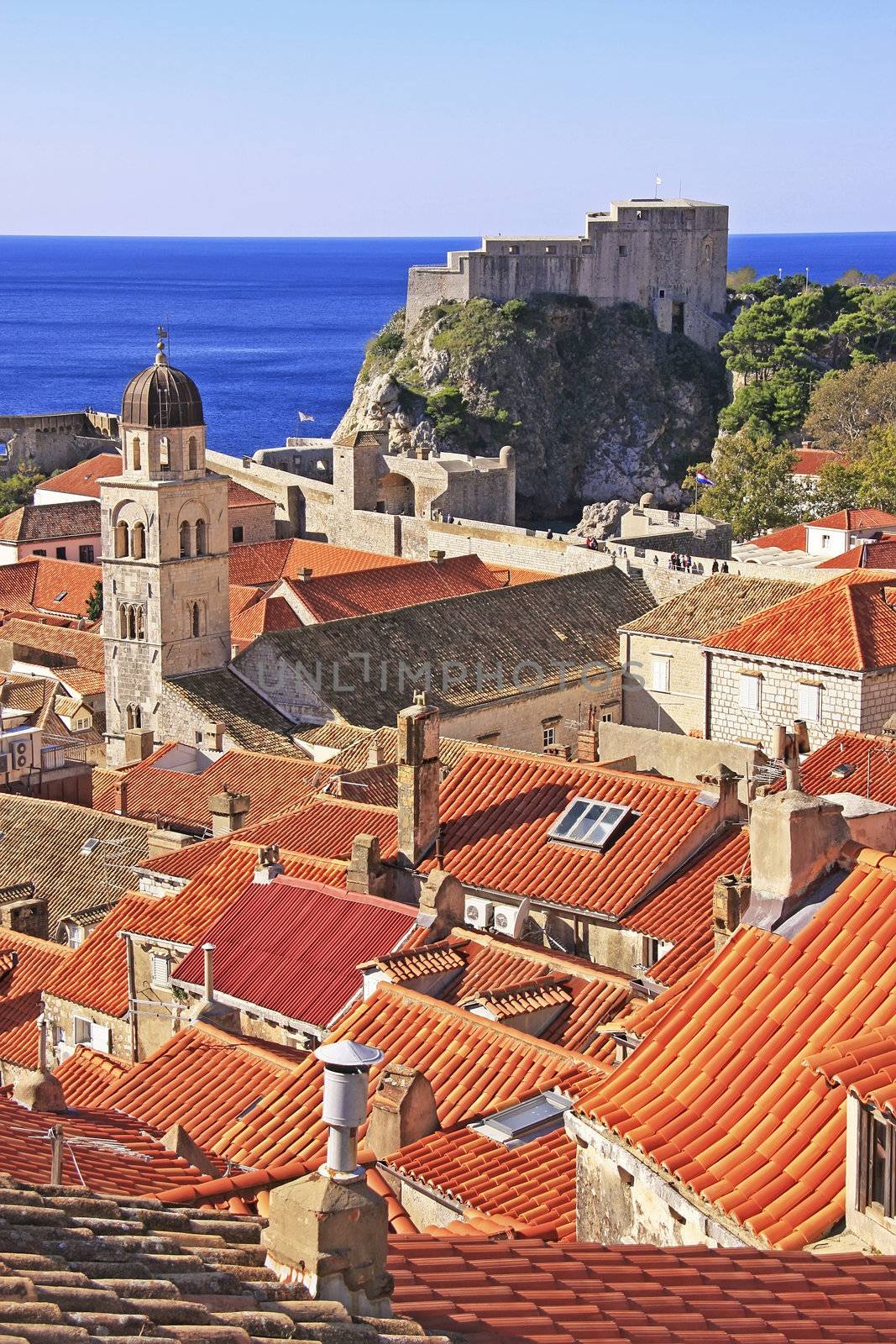 St. Lawrence Fortress and city of Dubrovnik, Croatia