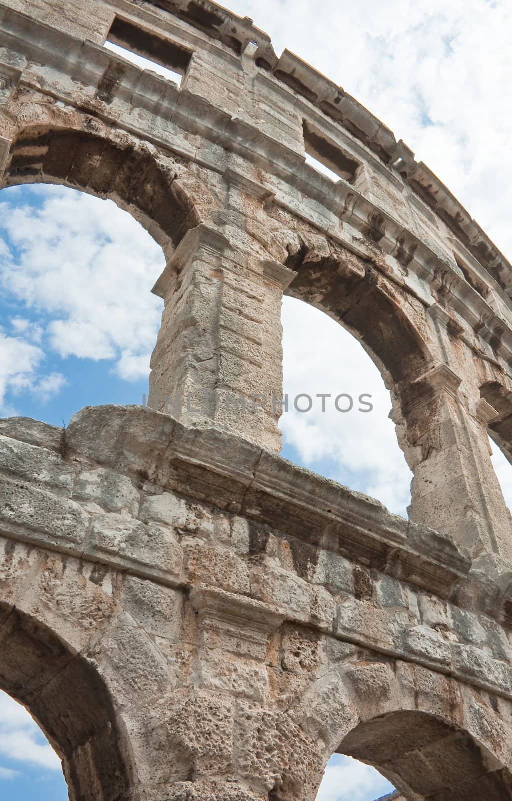 Roman amphitheater in Pula, Croatia by nikolpetr