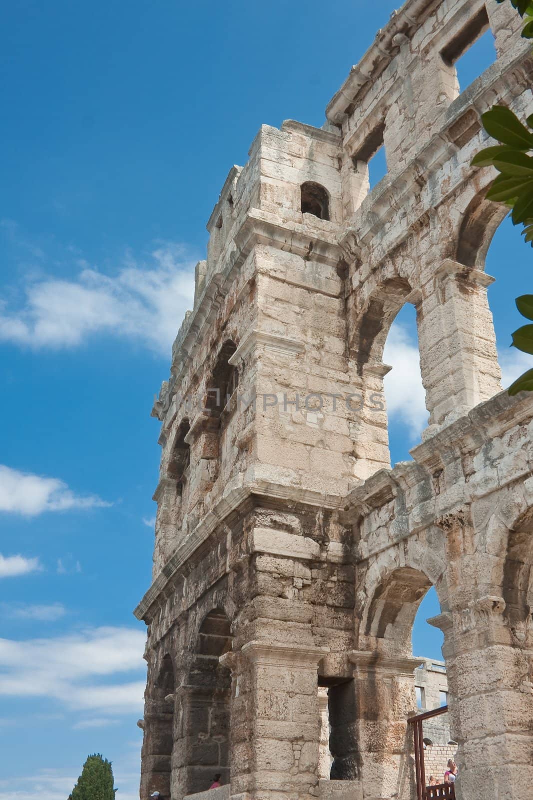 Roman amphitheater in Pula, Croatia