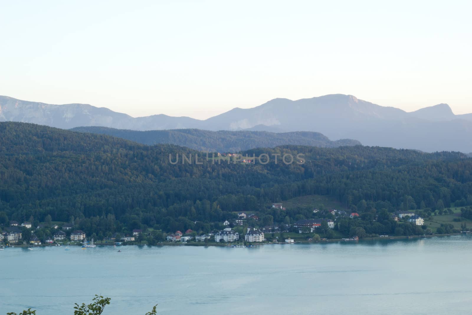 A beautiful view on the lake