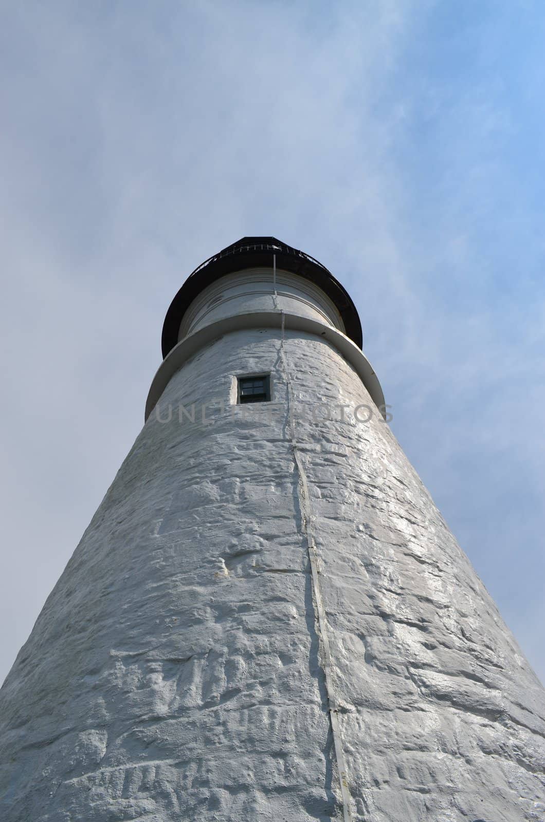 White lighthouse by northwoodsphoto