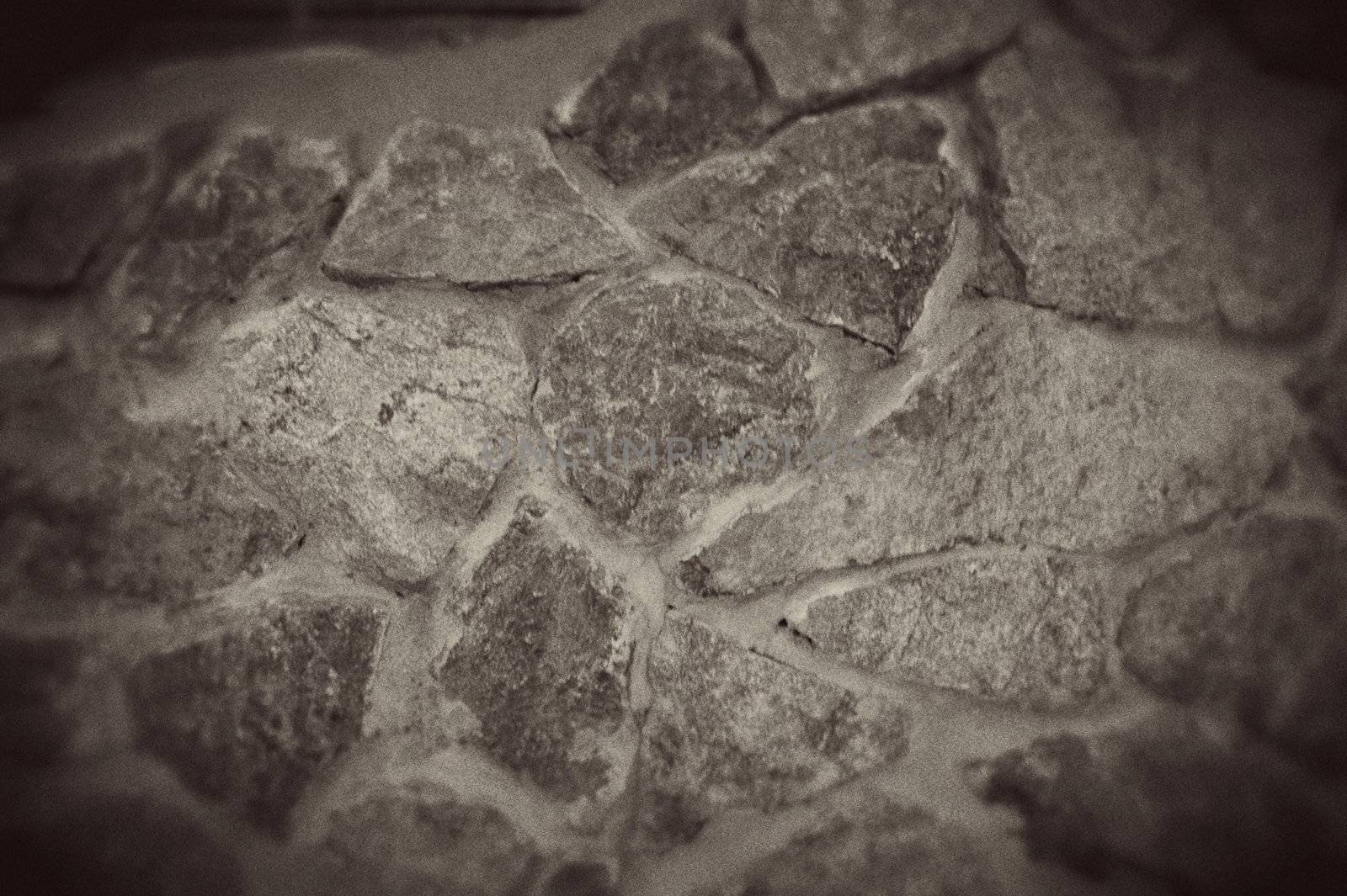 Pattern of old stone Wall Surfaced