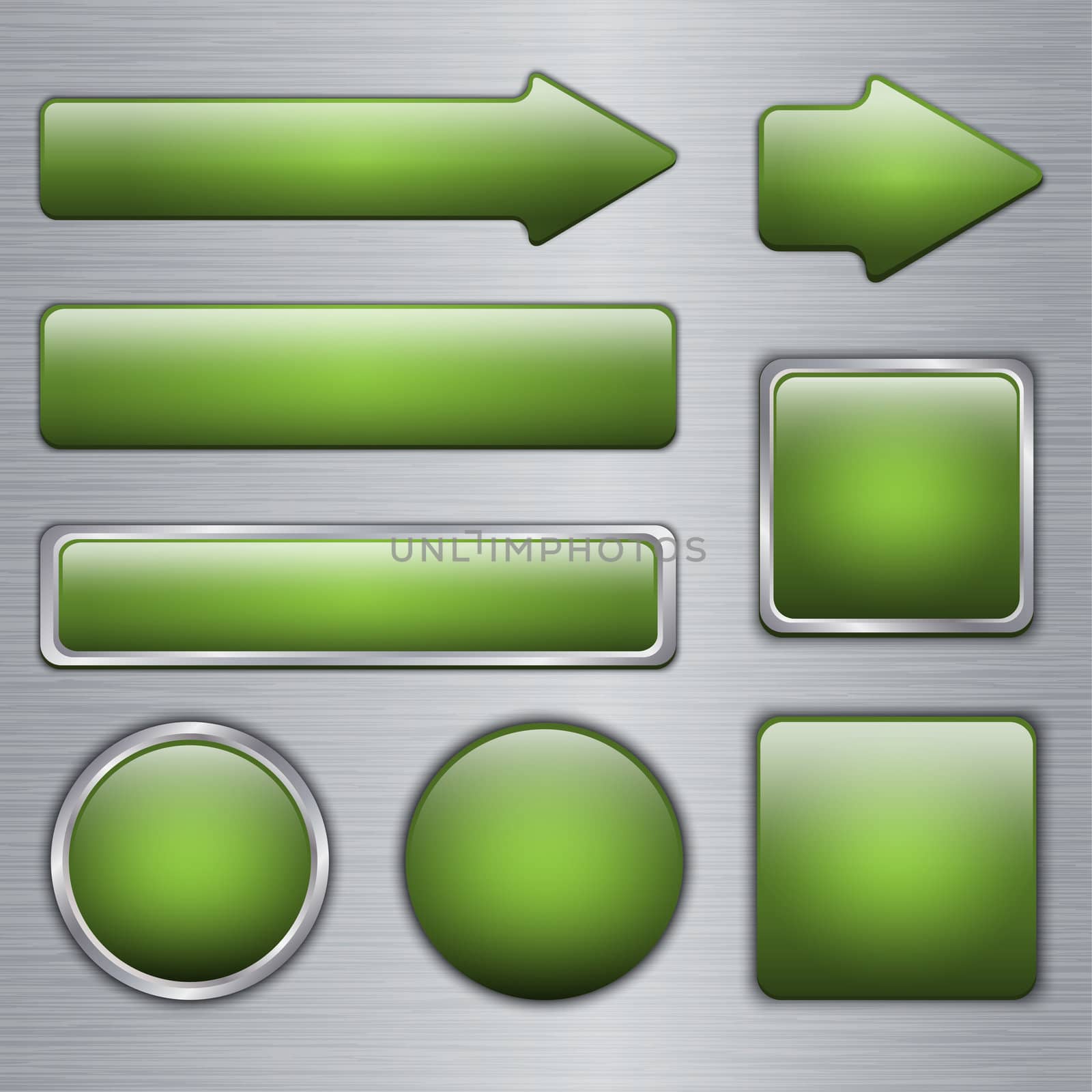 Glossy Green web buttons