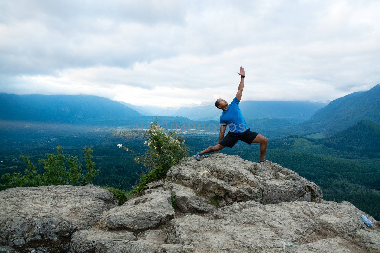 Mountain Yoga - Man Pose 15 by sketchyT