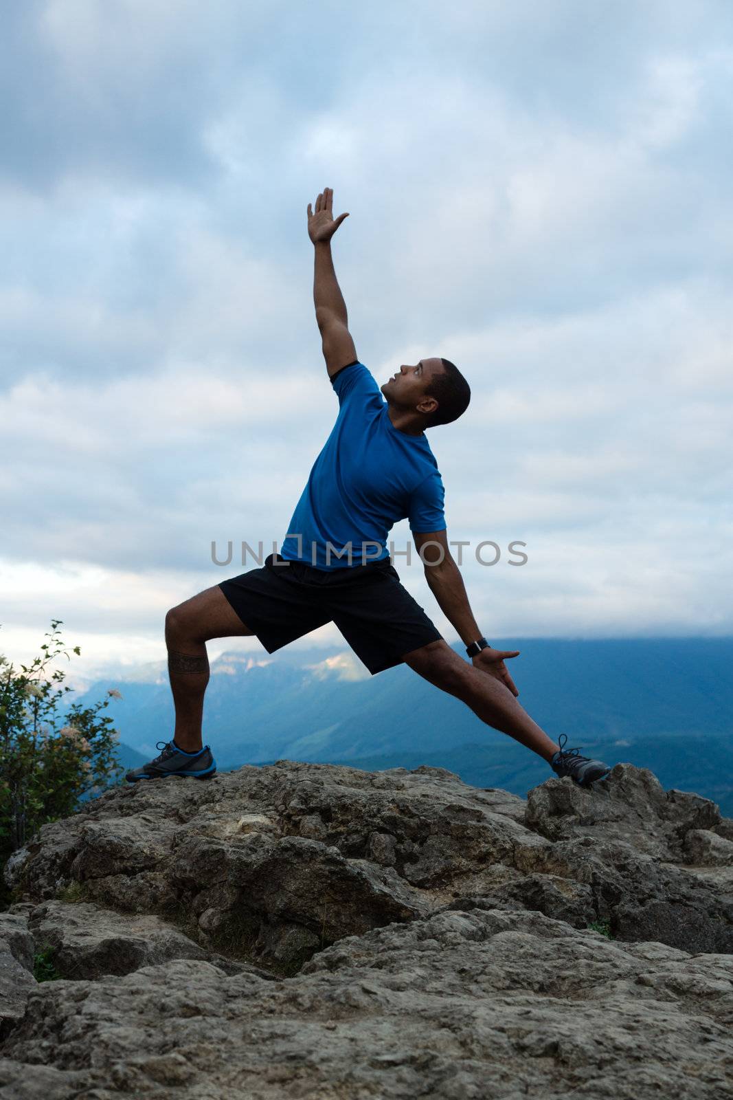 Mountain Yoga - Man Pose 16 by sketchyT