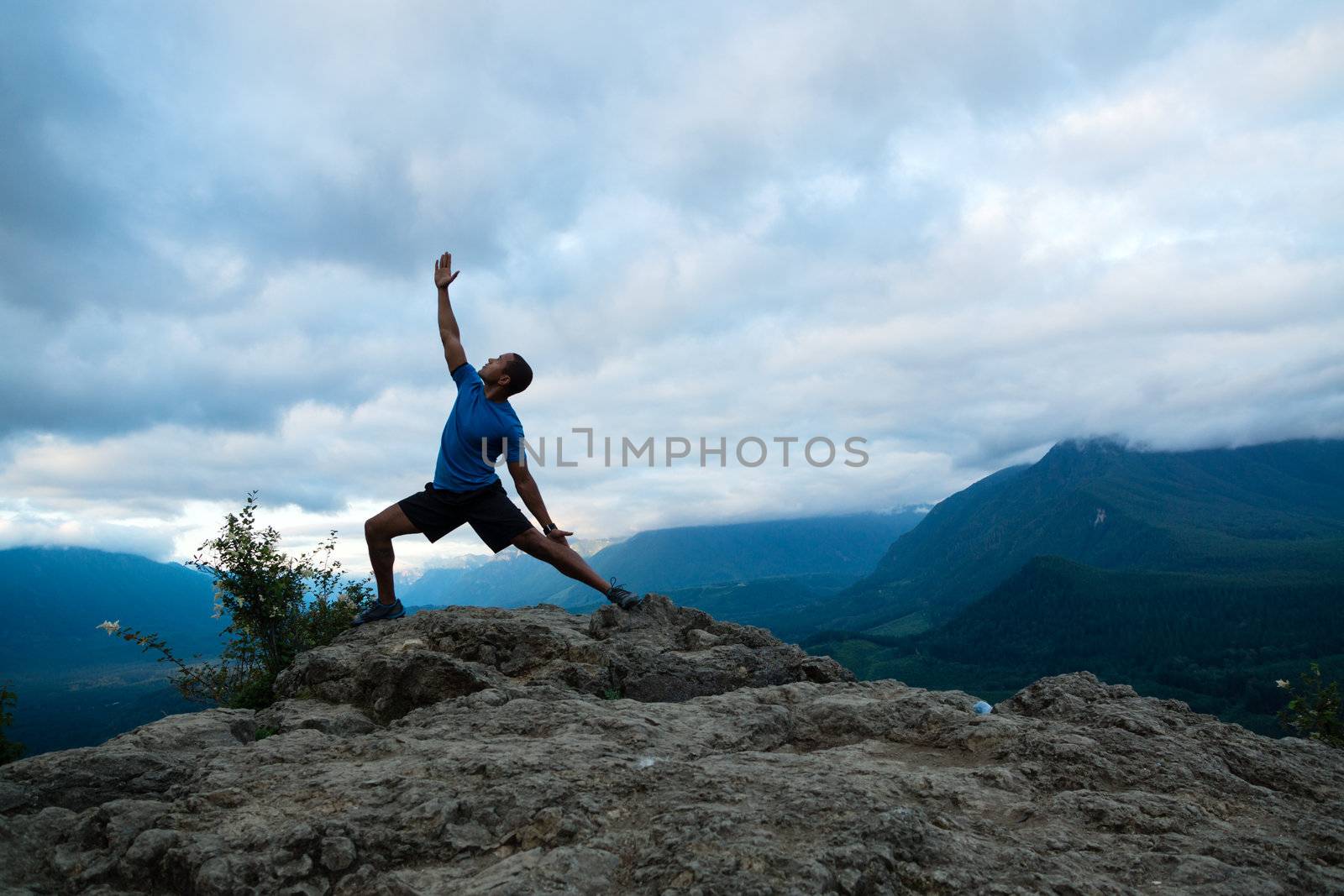 Mountain Yoga - Man Pose 17 by sketchyT
