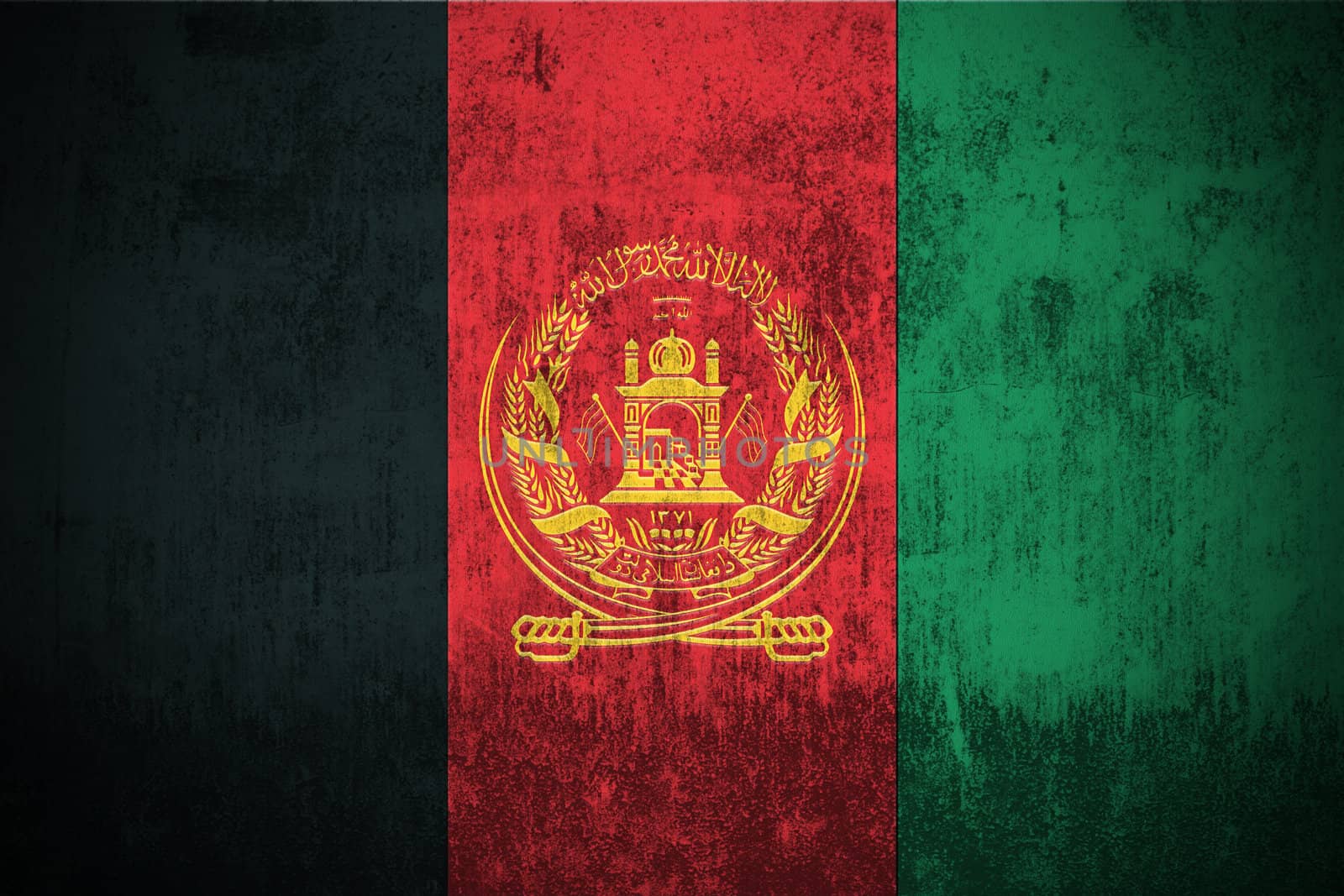 Grunge Flag Of Afghanistan by gilmanshin