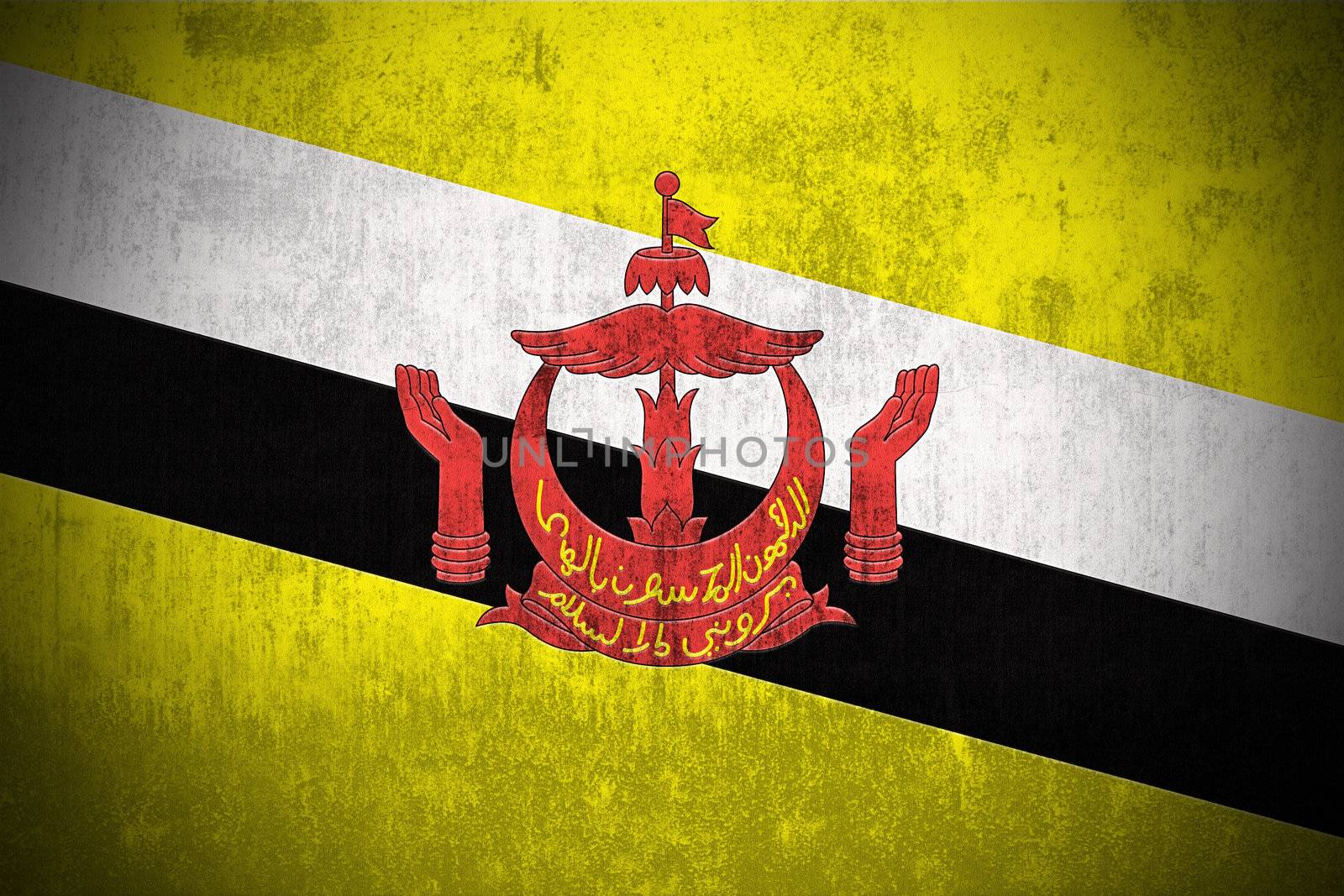 Grunge Flag Of Brunei by gilmanshin