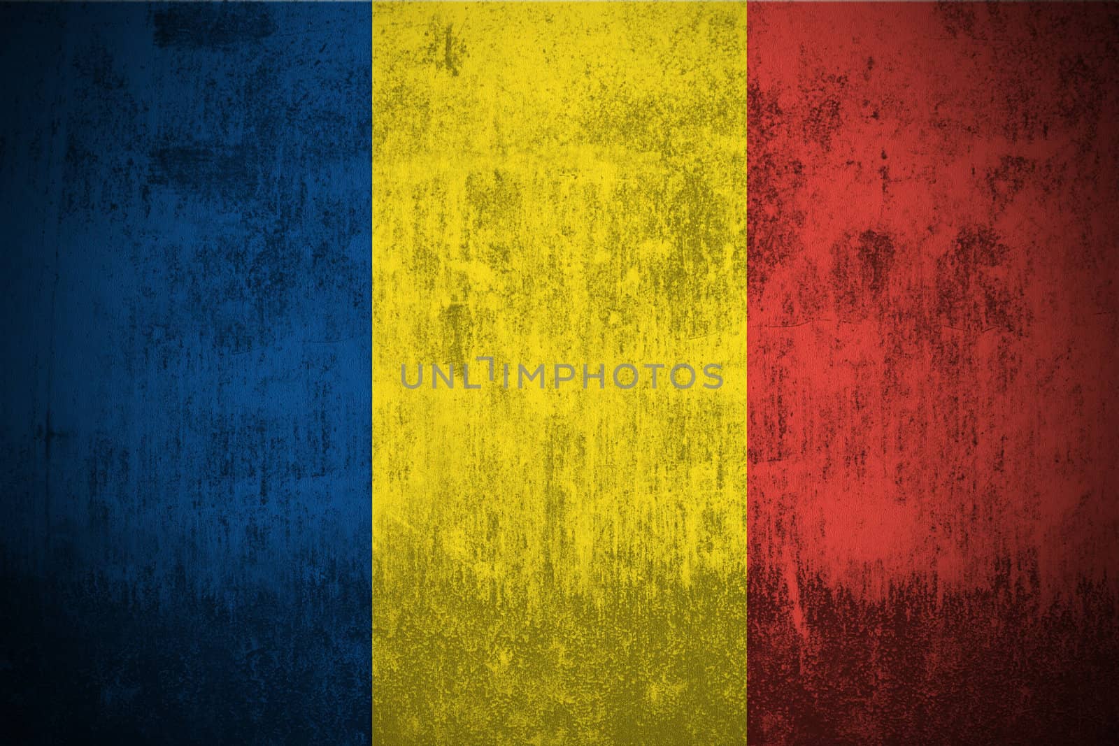 Grunge Flag Of Chad by gilmanshin