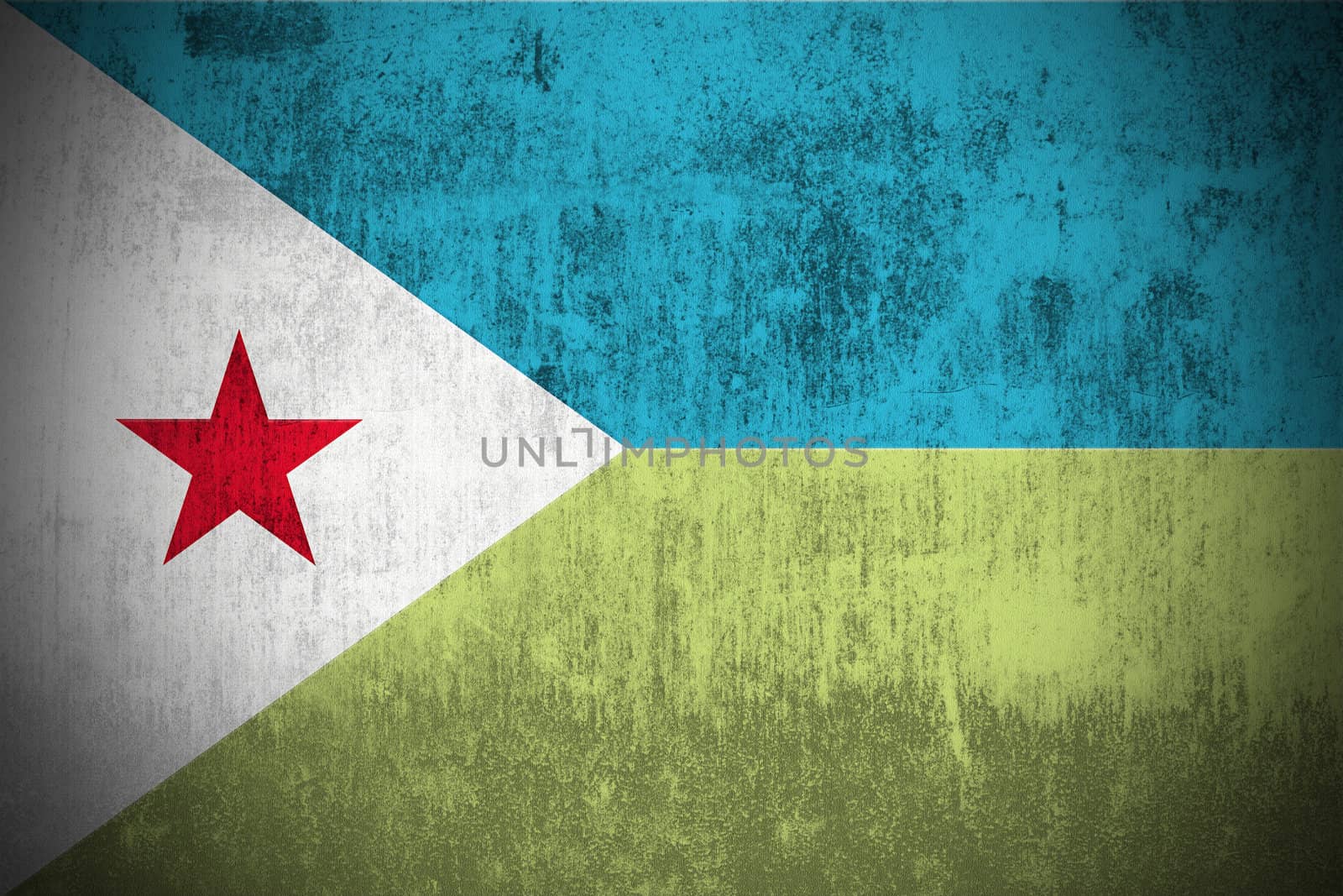 Grunge Flag Of Djibouti by gilmanshin