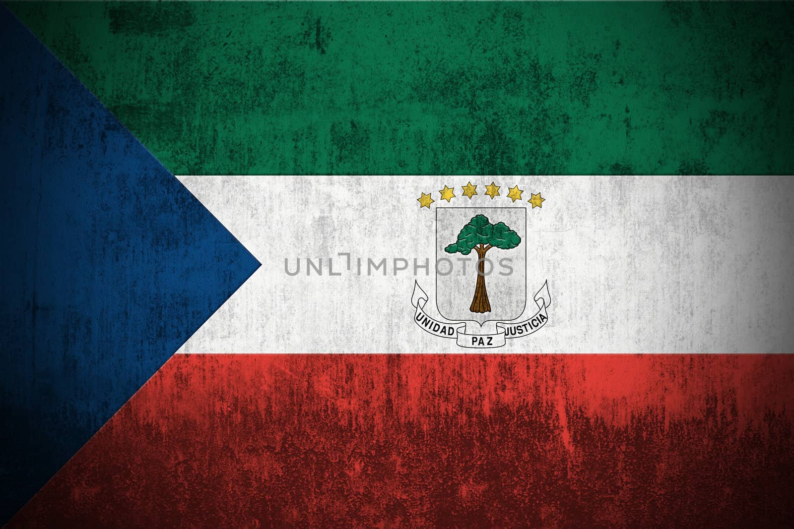 Grunge Flag Of Equatorial Guinea by gilmanshin