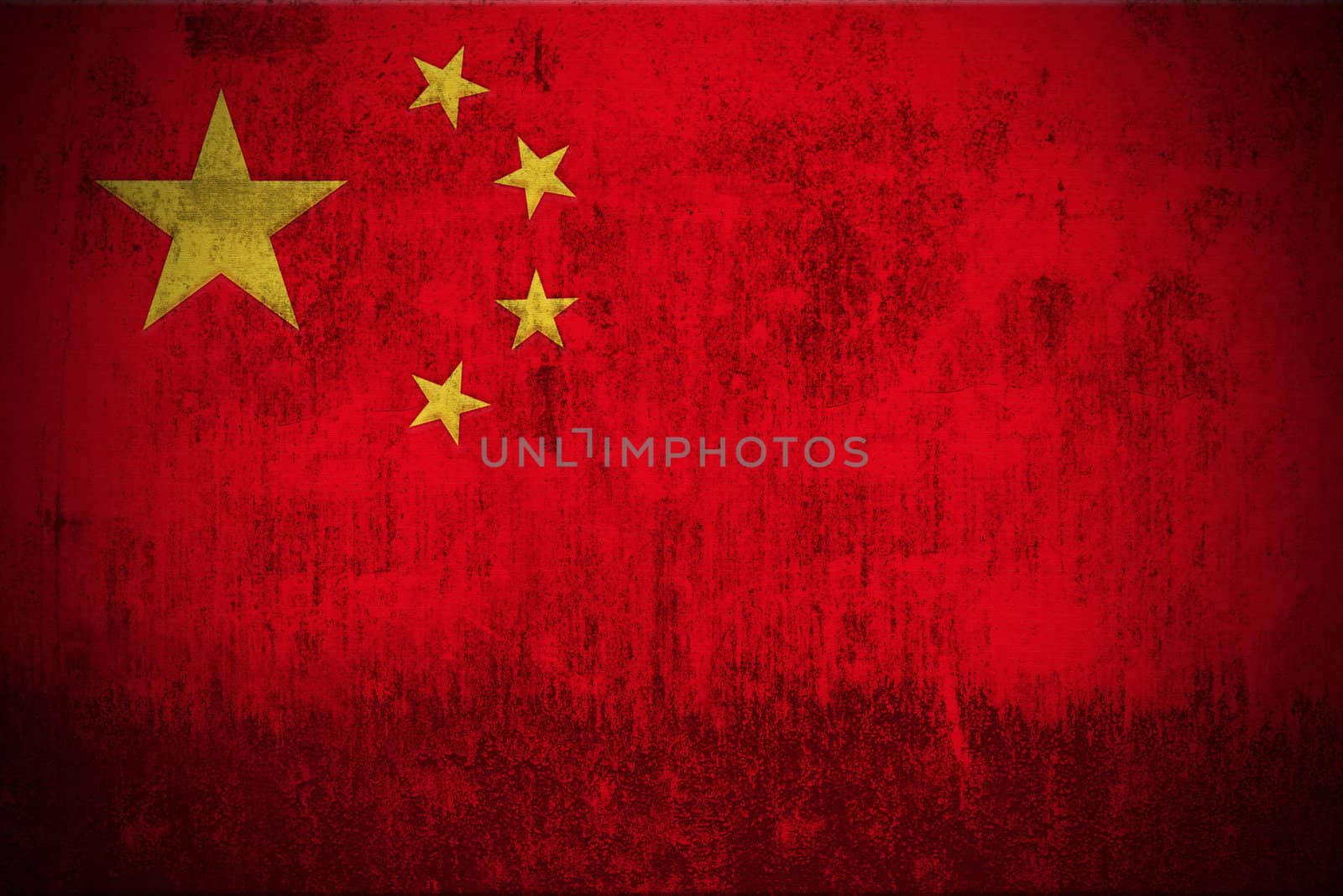 Grunge Flag Of China by gilmanshin
