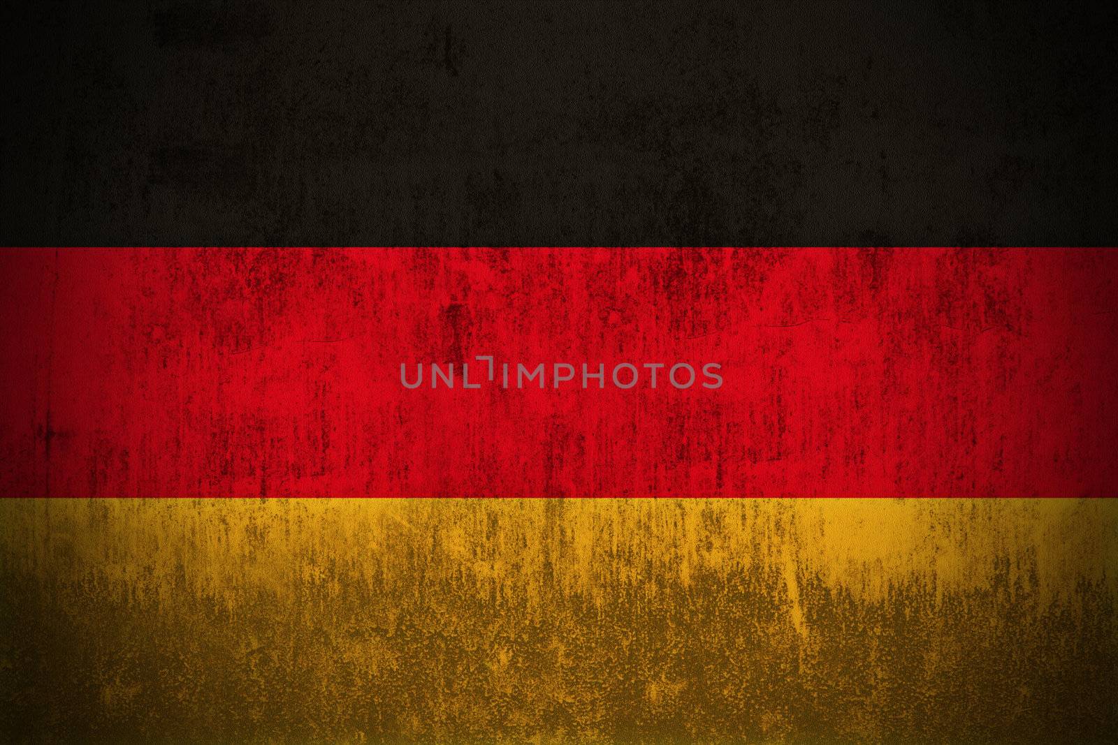 Weathered Flag Of Germany, fabric textured