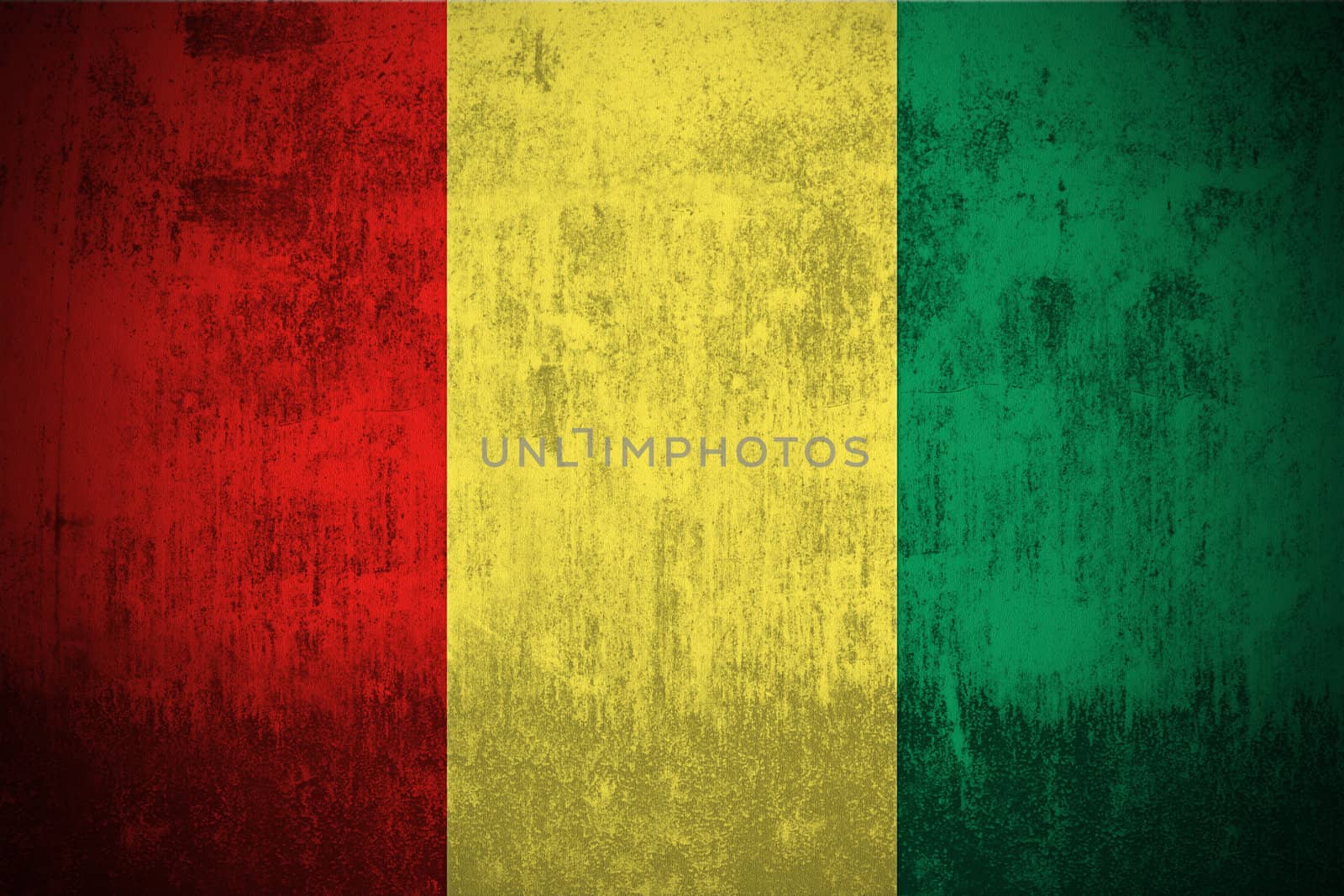Grunge Flag Of Guinea by gilmanshin
