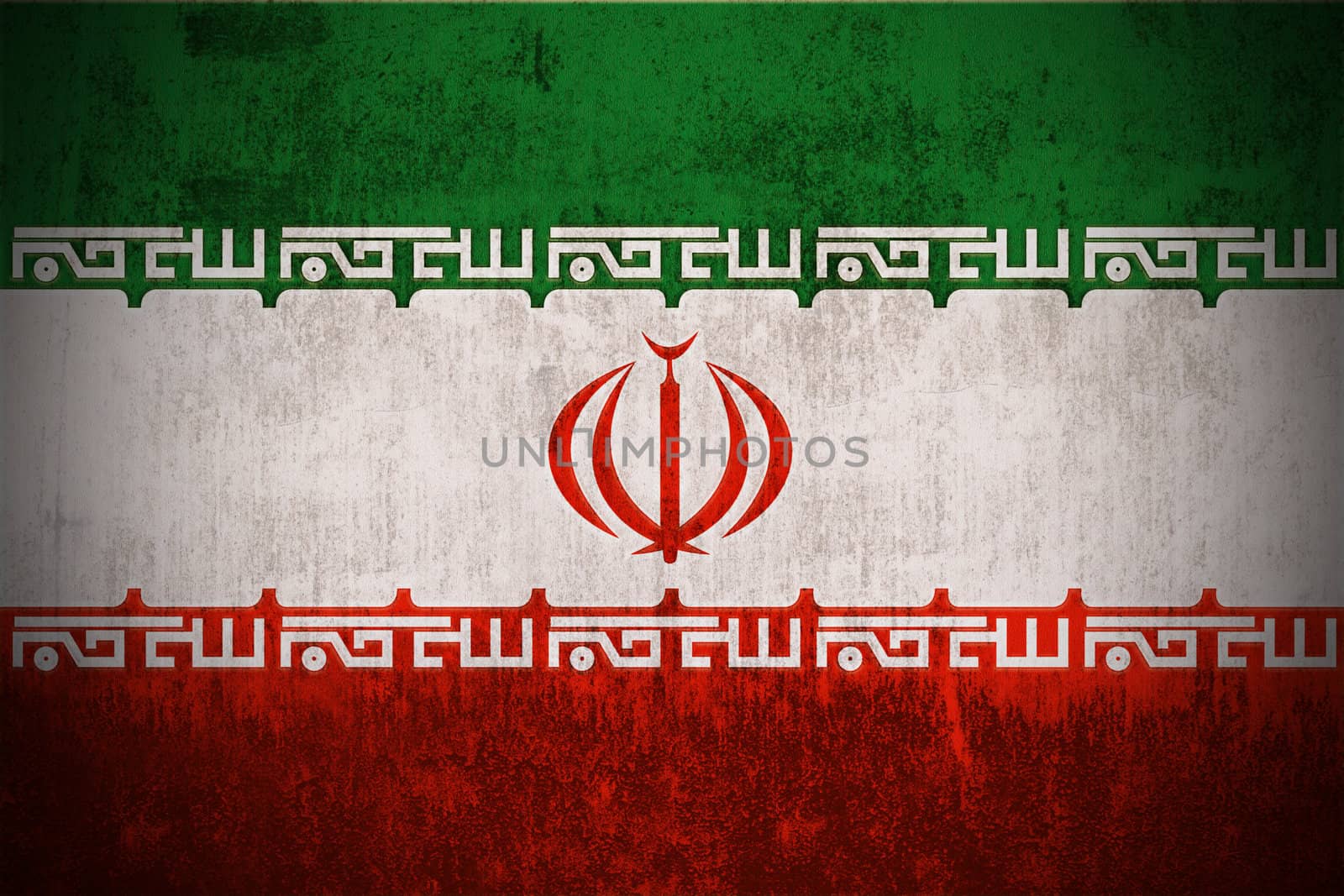 Grunge Flag Of Iran by gilmanshin