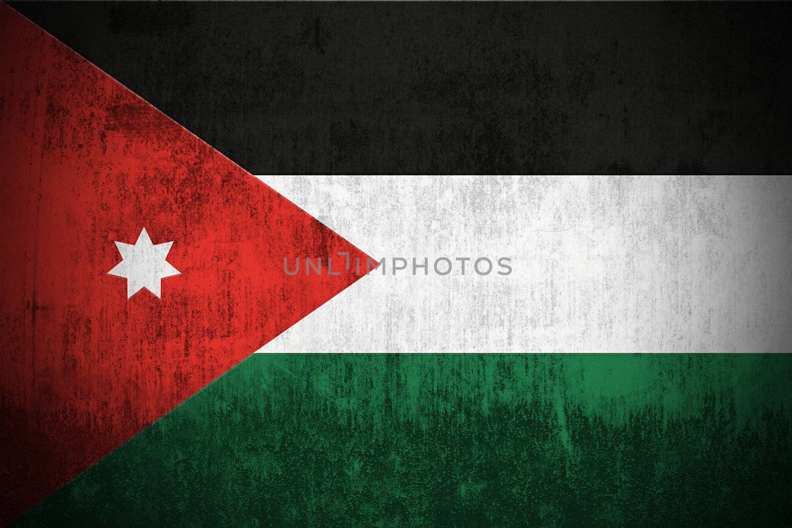 Grunge Flag Of Jordan by gilmanshin