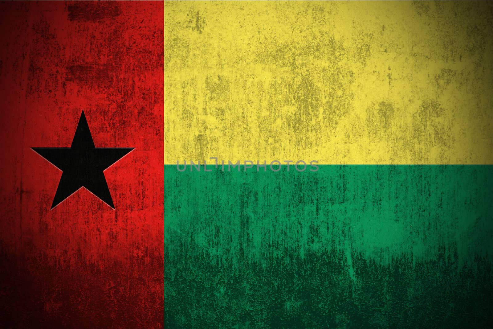 Grunge Flag Of Guinea-Bissau by gilmanshin