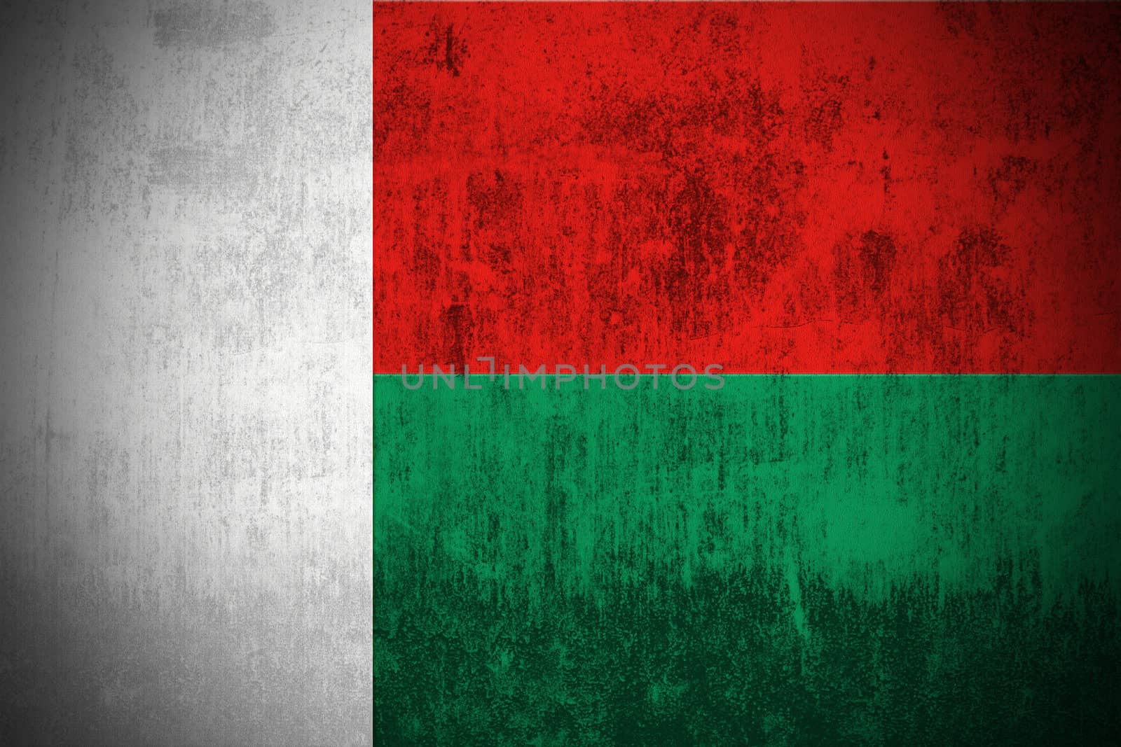 Grunge Flag Of Madagascar by gilmanshin