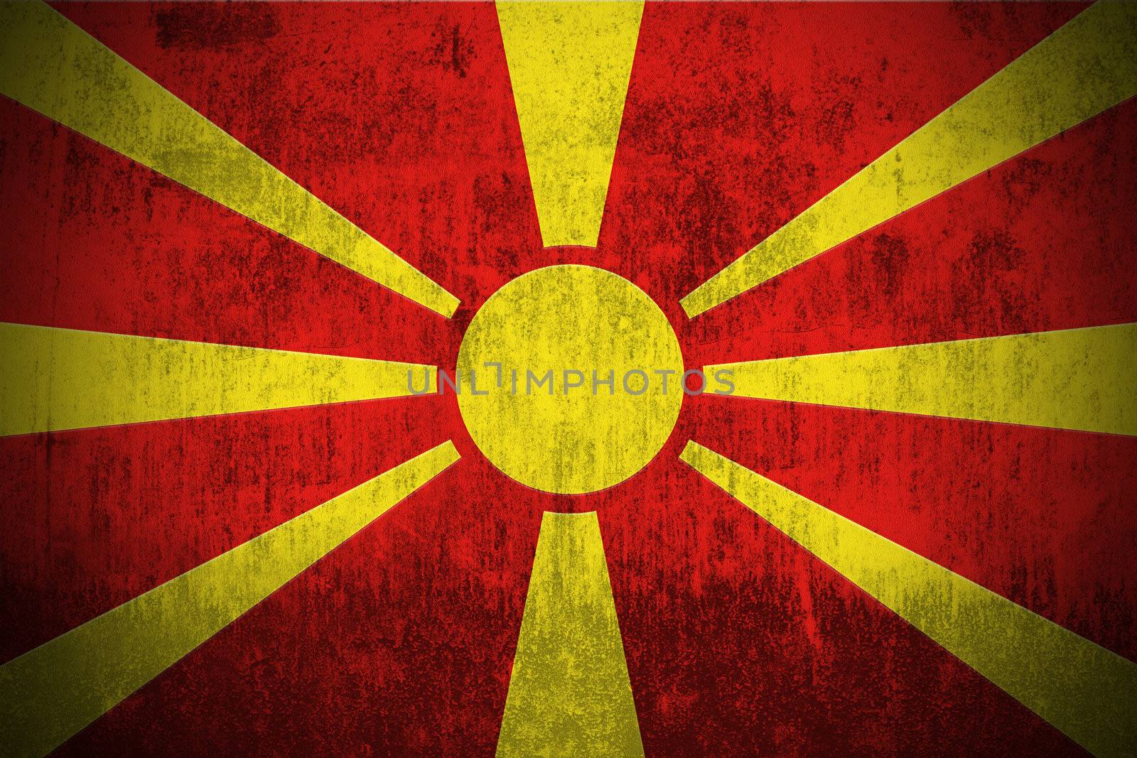 Grunge Flag Of Macedonia by gilmanshin