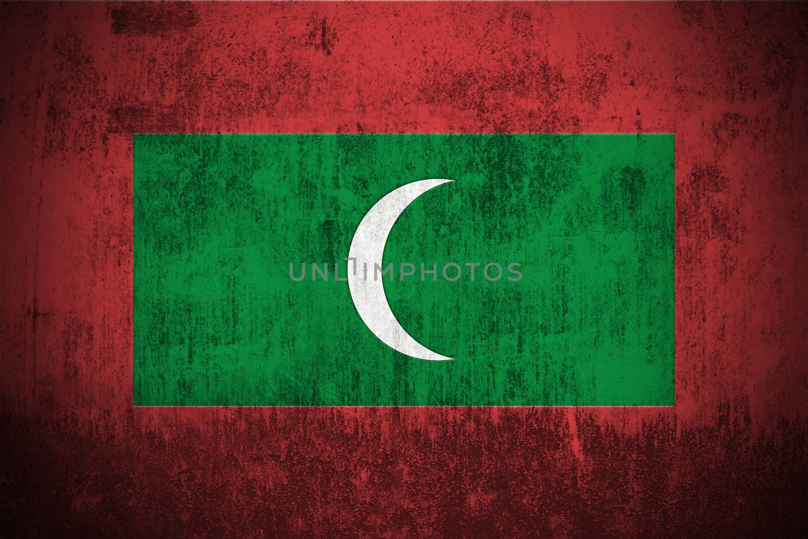 Grunge Flag Of Maldives by gilmanshin