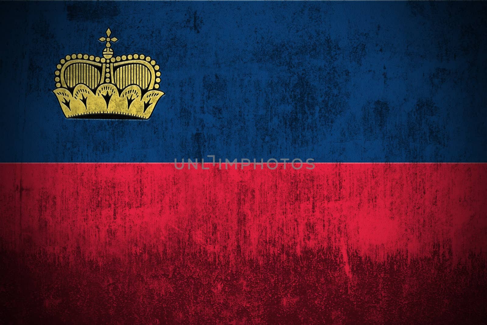 Grunge Flag Of Liechtenstein by gilmanshin