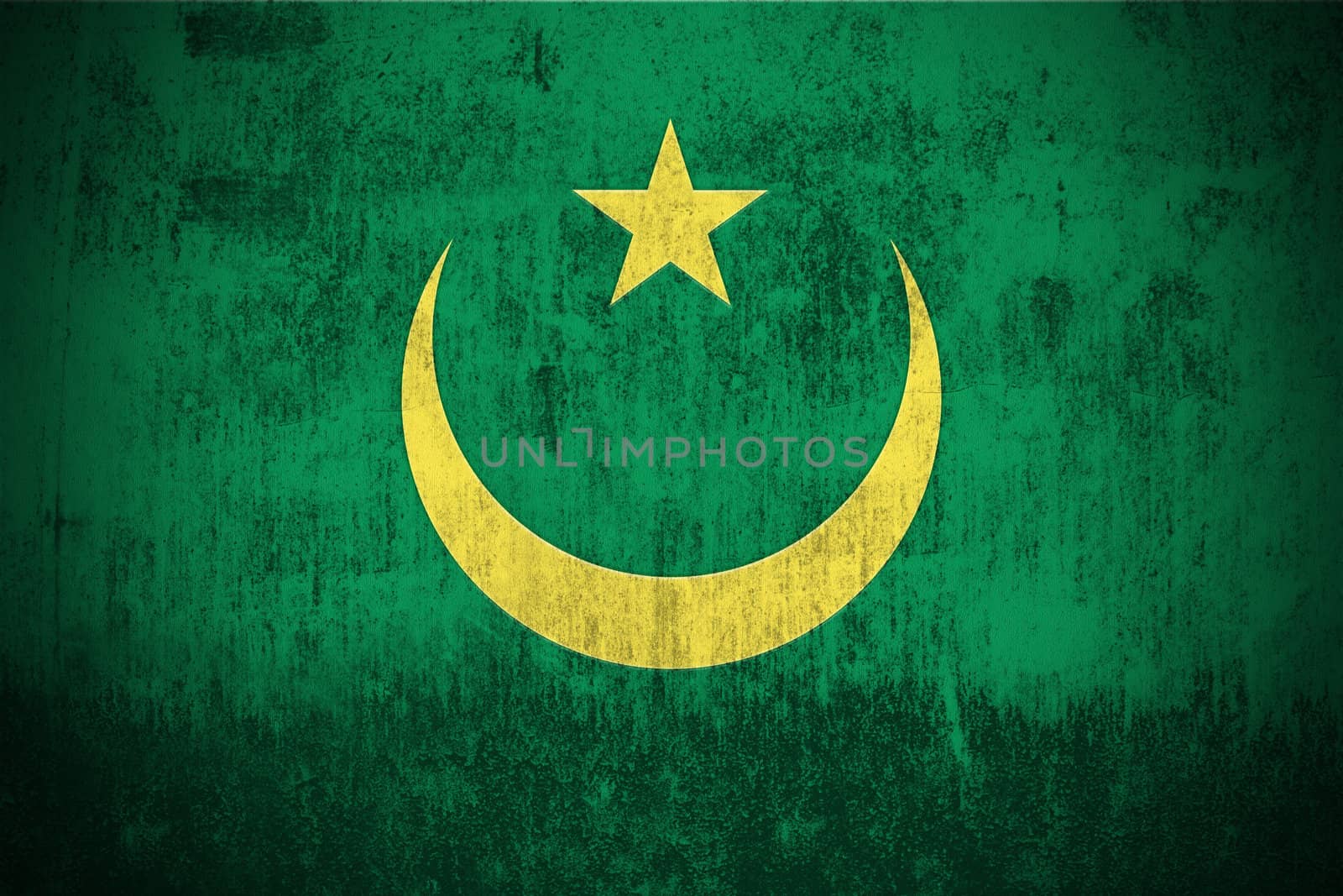 Grunge Flag Of Mauritania by gilmanshin