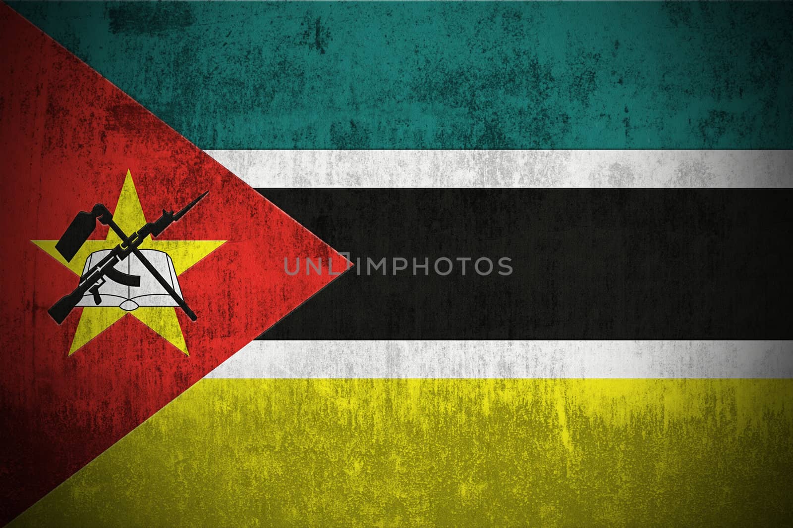 Grunge Flag Of Mozambique by gilmanshin