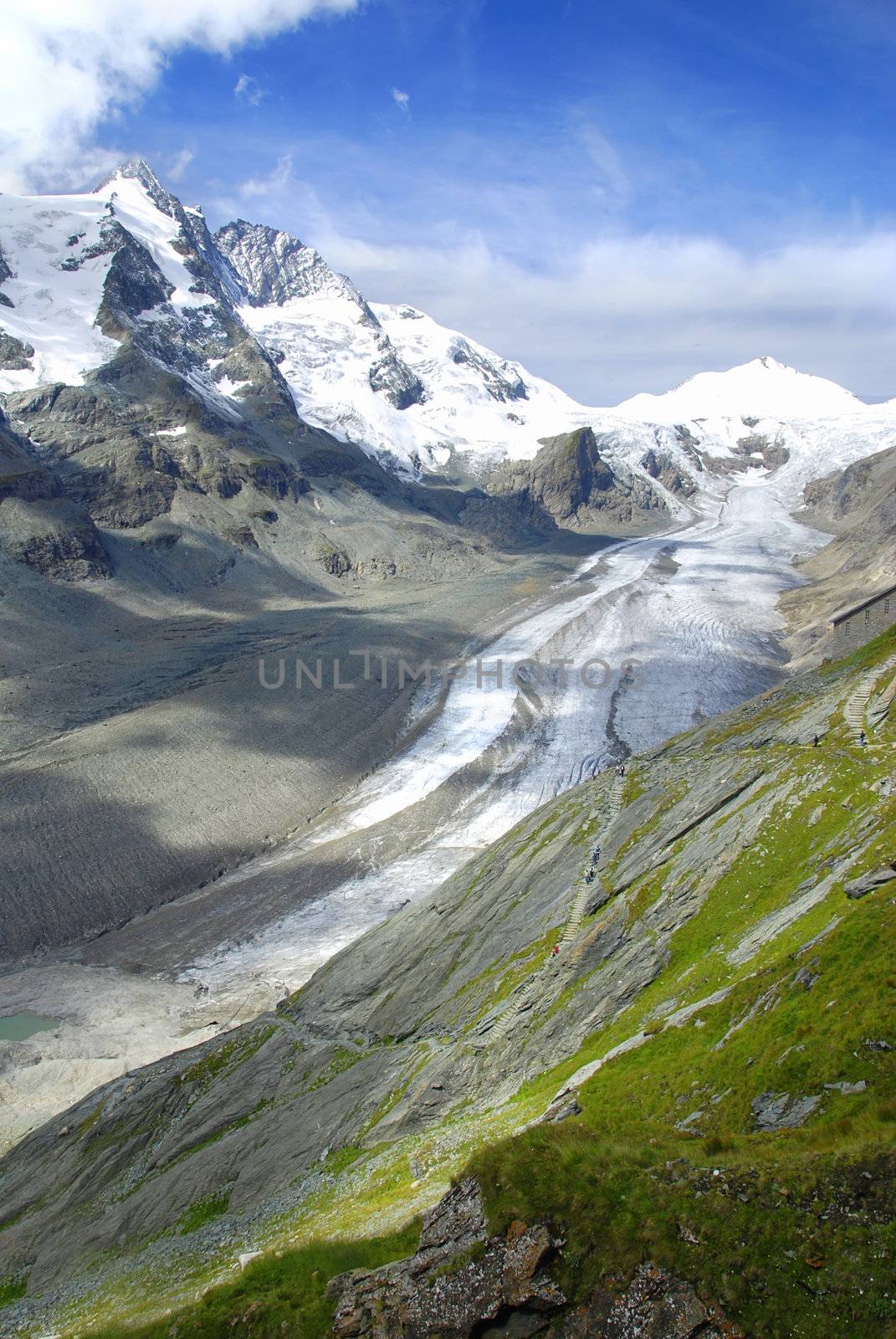 Famous German glacier Kaiser Franz is slowly melting due to global warming