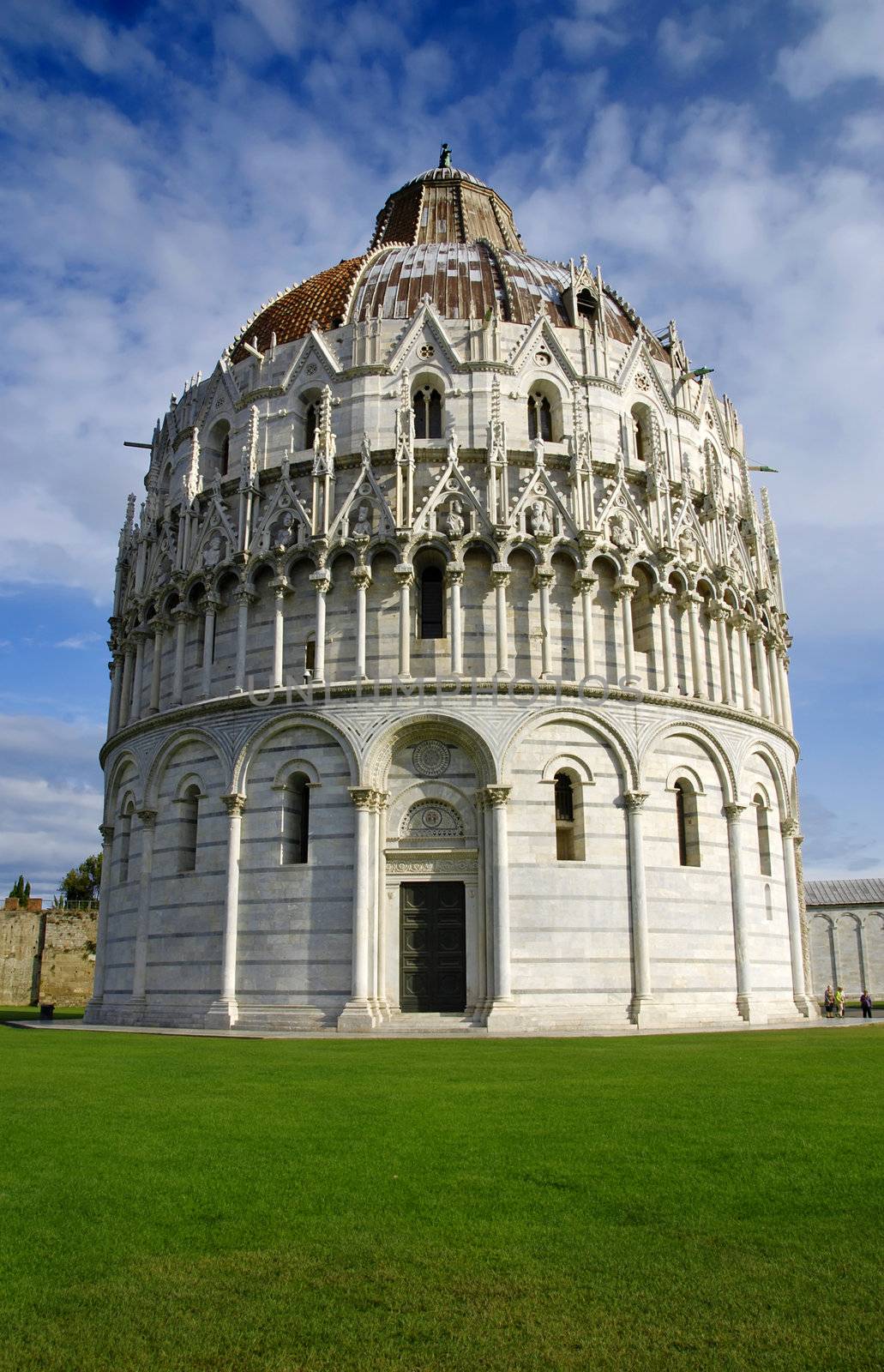 The Baptistery of the Cathedral in Pisa, Italy 
