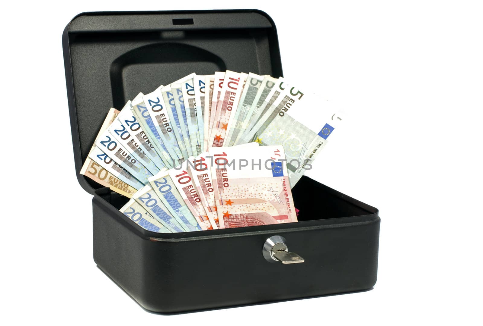 money safe with euro cash biljets
