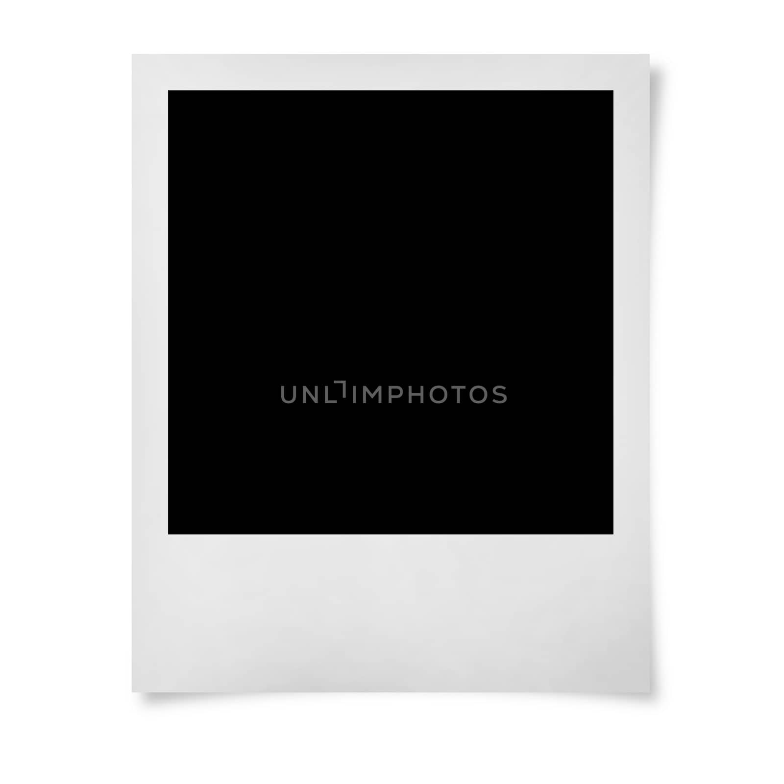 Blank photo isolated on white