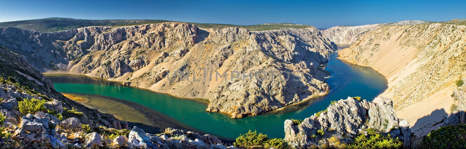 Grand canyon of Zrmanja river panoramic by xbrchx