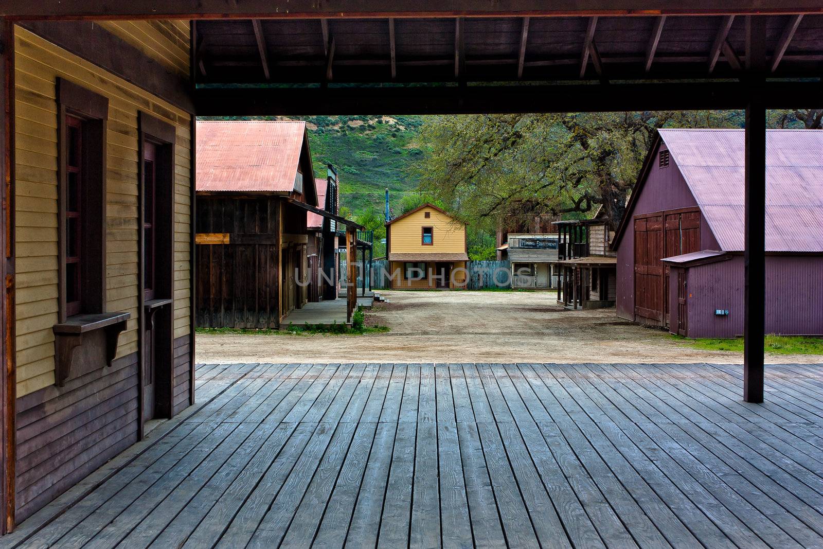 An old western town in California.