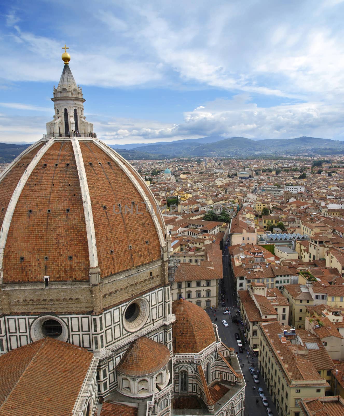 Beautiful renaissance cathedral Santa Maria del Fiore in Florence, Italy