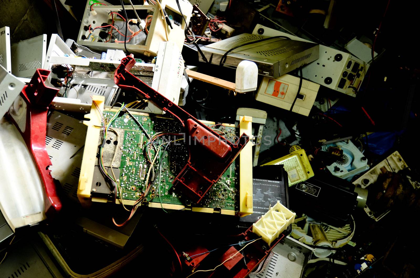 plastic and electric waste for recycling