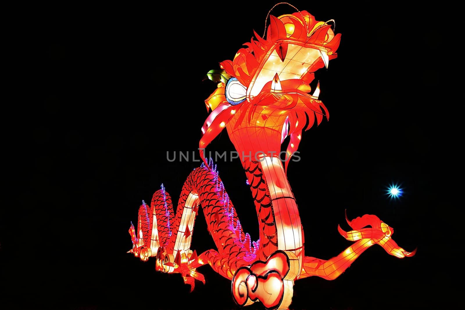 dragon lantern with the Fire ball.