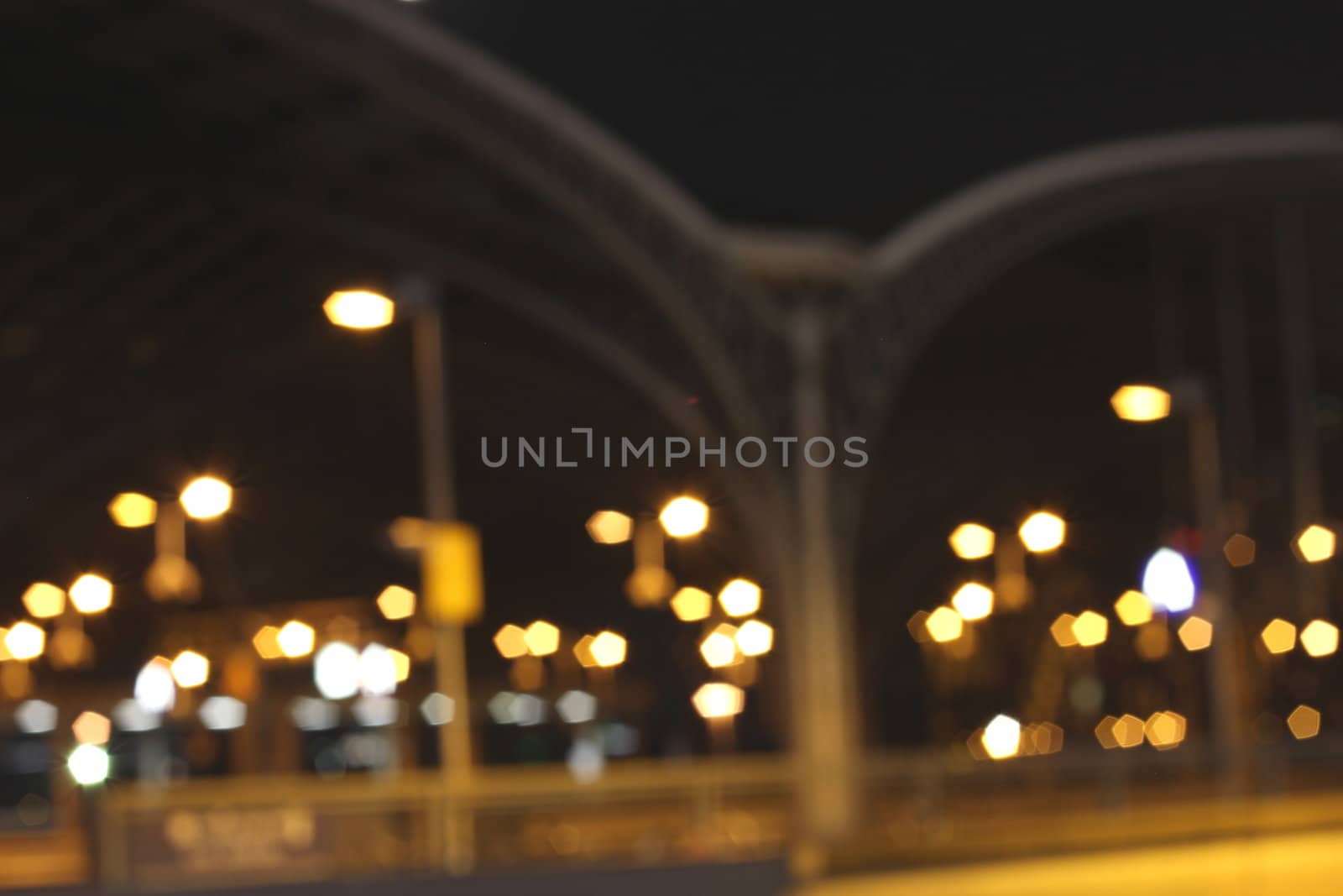 cologne city night bokeh by Teka77