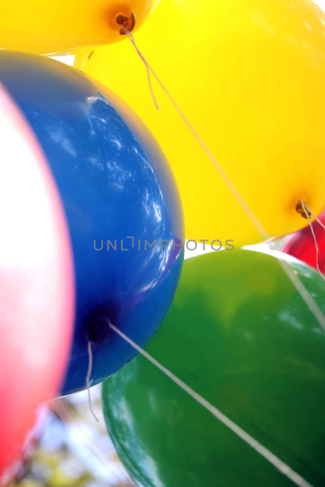 colorful party balloons by Teka77